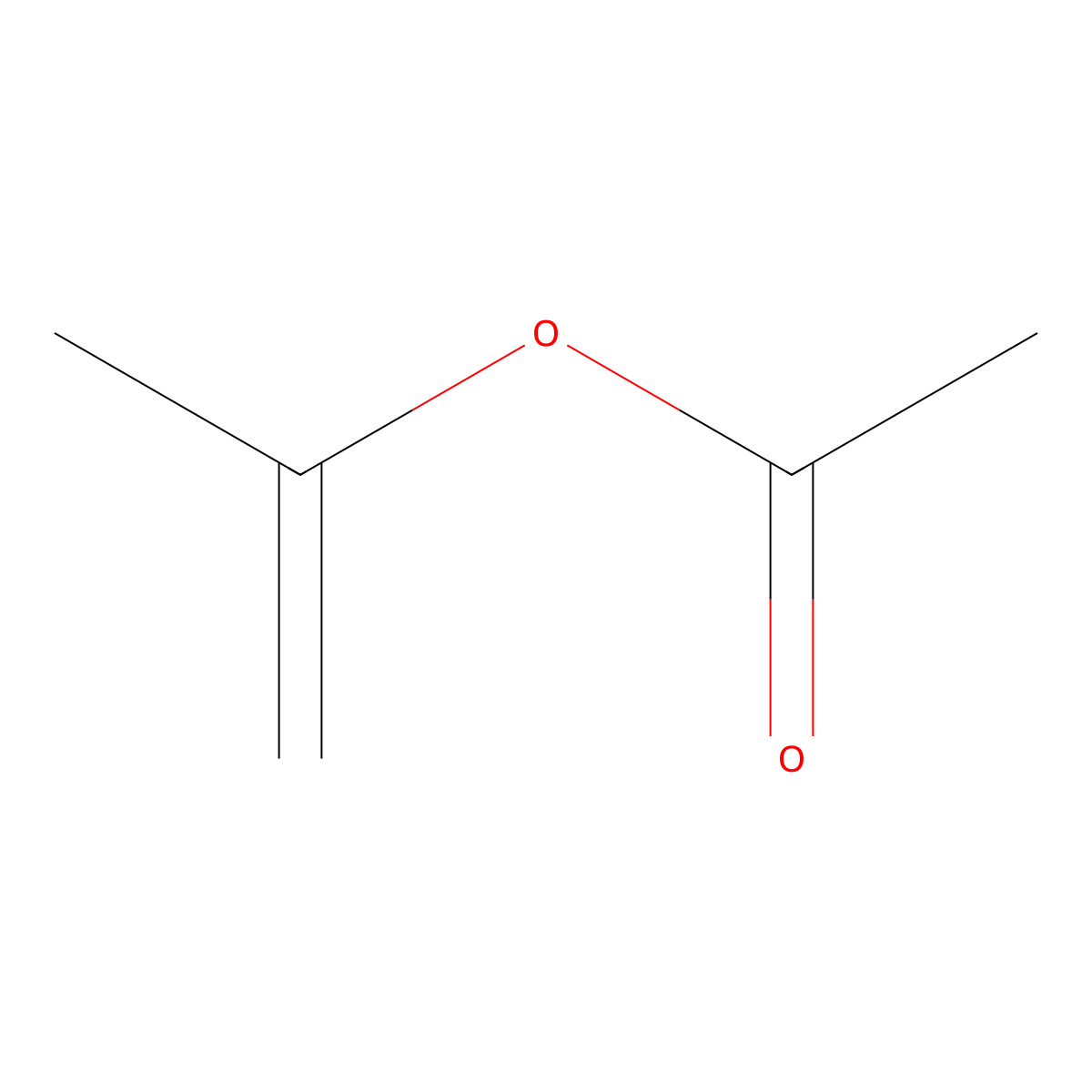 Isopropenyl acetate molecular structure, CAS 108-22-5