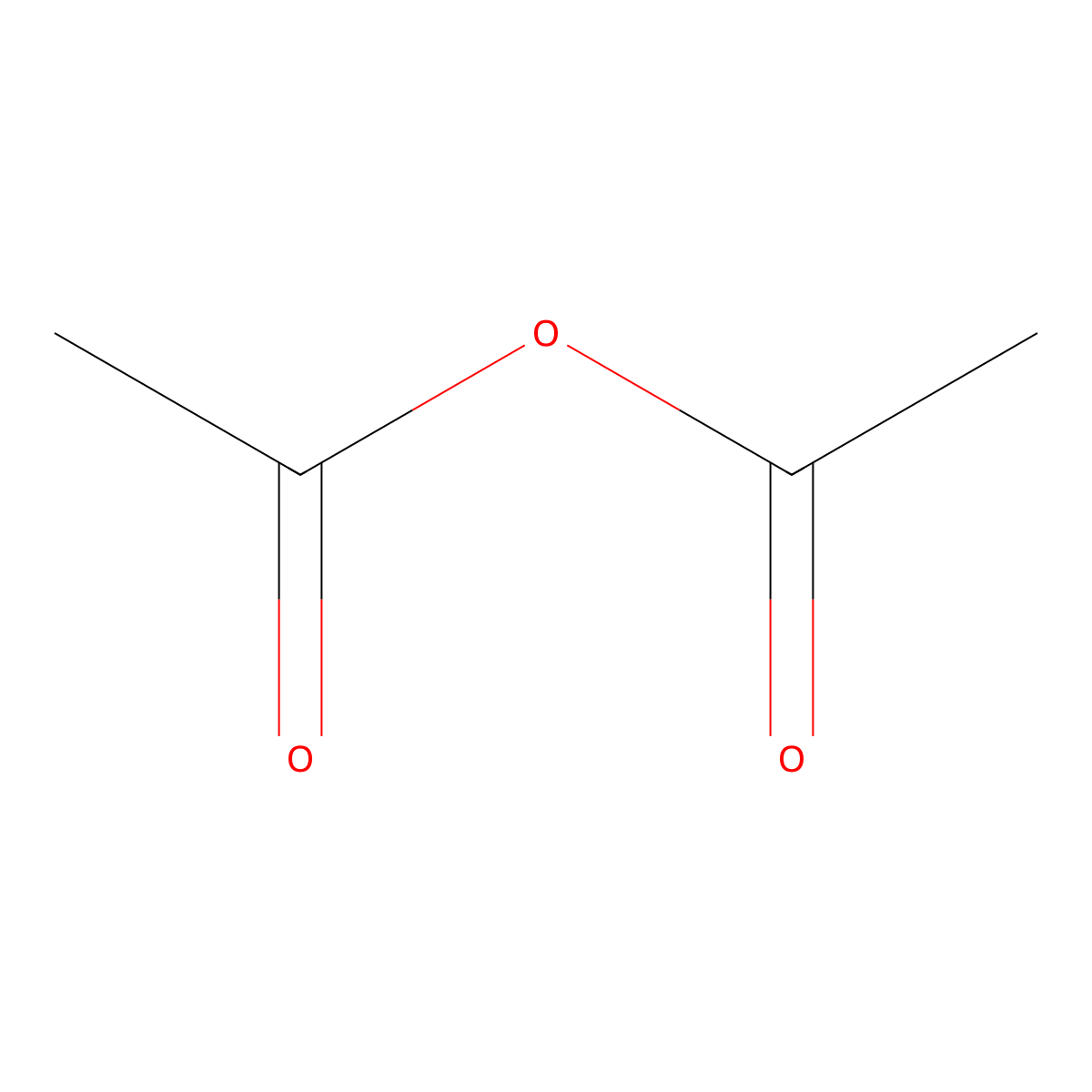 Acetic Anhydride molecular structure, CAS 108-24-7