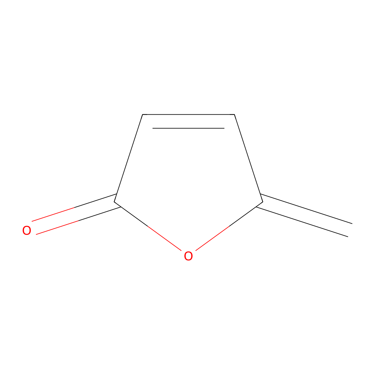 Protoanemonin molecular structure, CAS 108-28-1