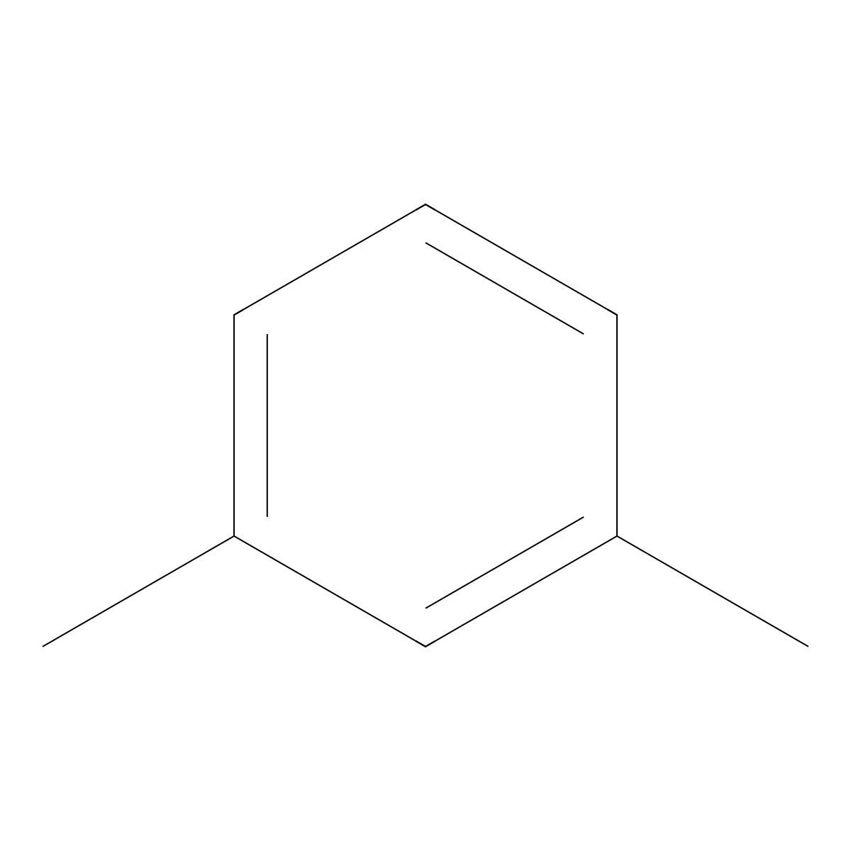 M-Xylene molecular structure, CAS 108-38-3