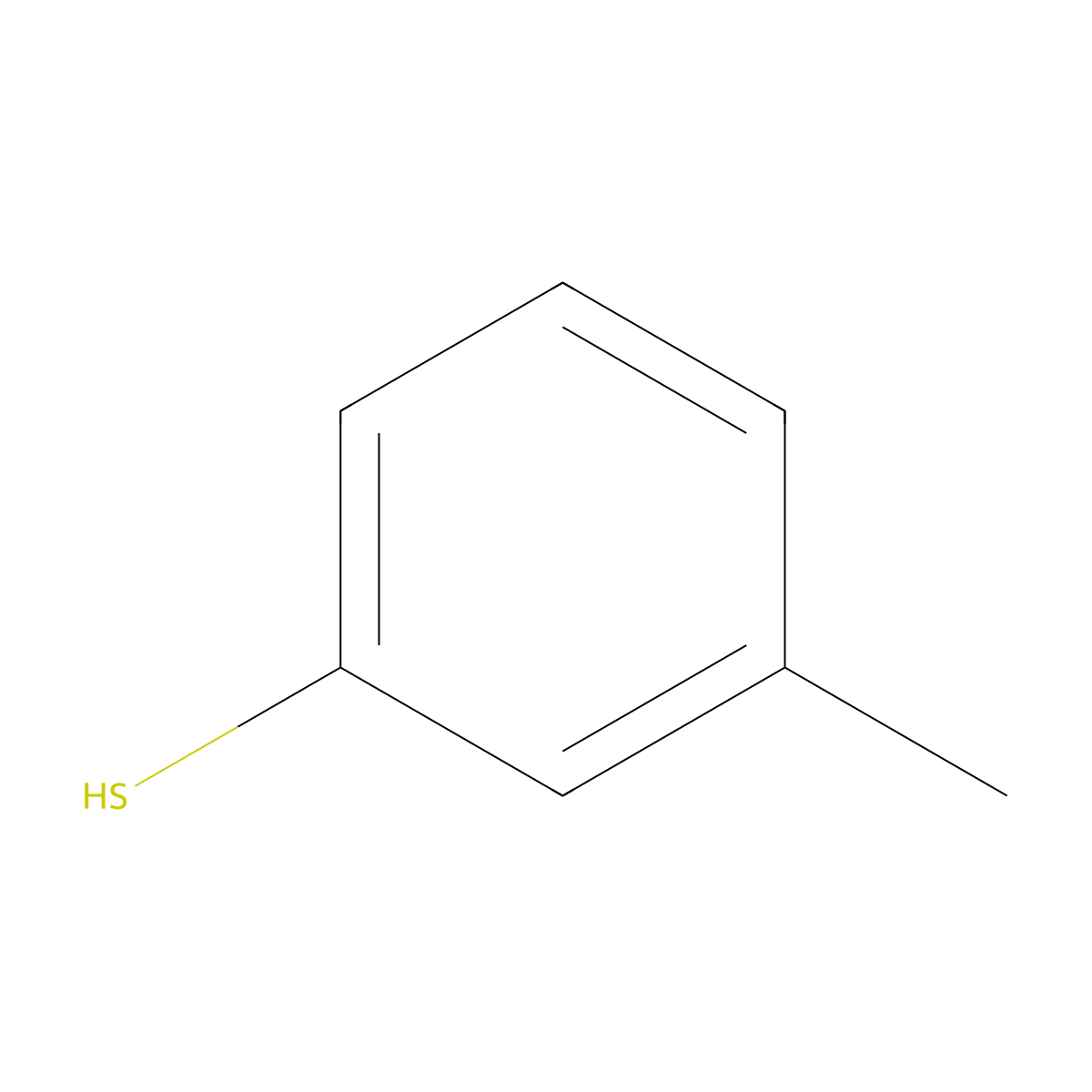 3-Thiocresol molecular structure, CAS 108-40-7