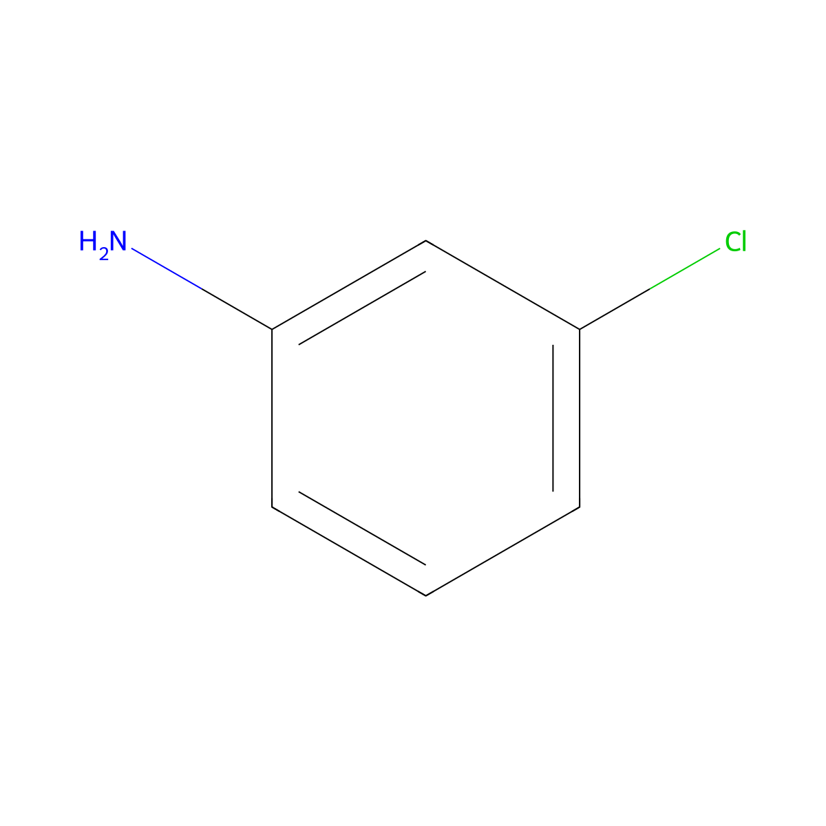3-Chloroaniline molecular structure, CAS 108-42-9