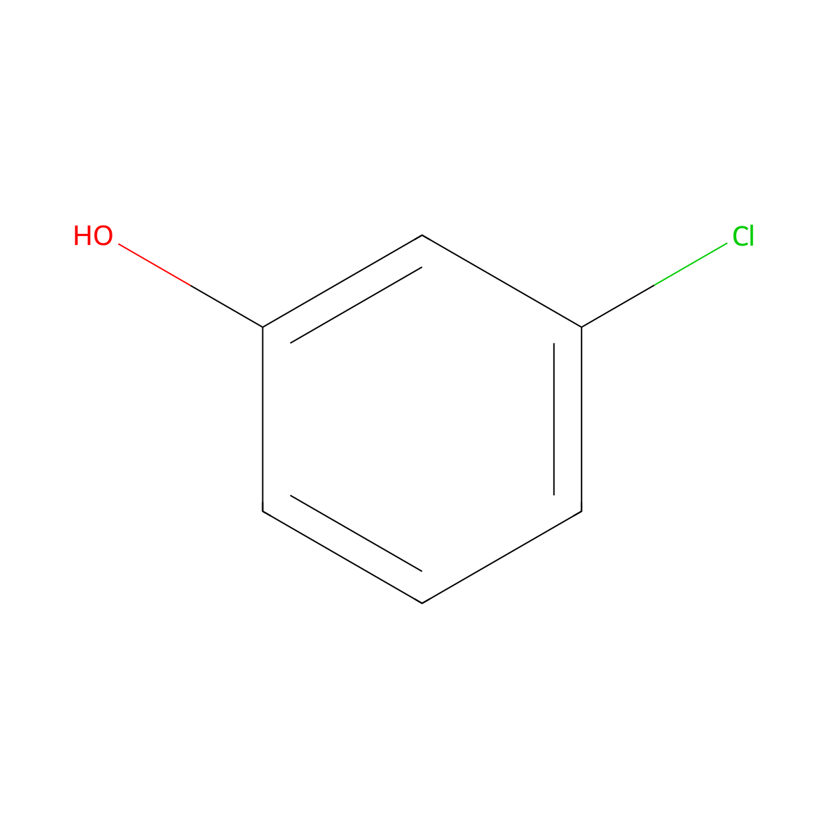 3-Chlorophenol molecular structure, CAS 108-43-0
