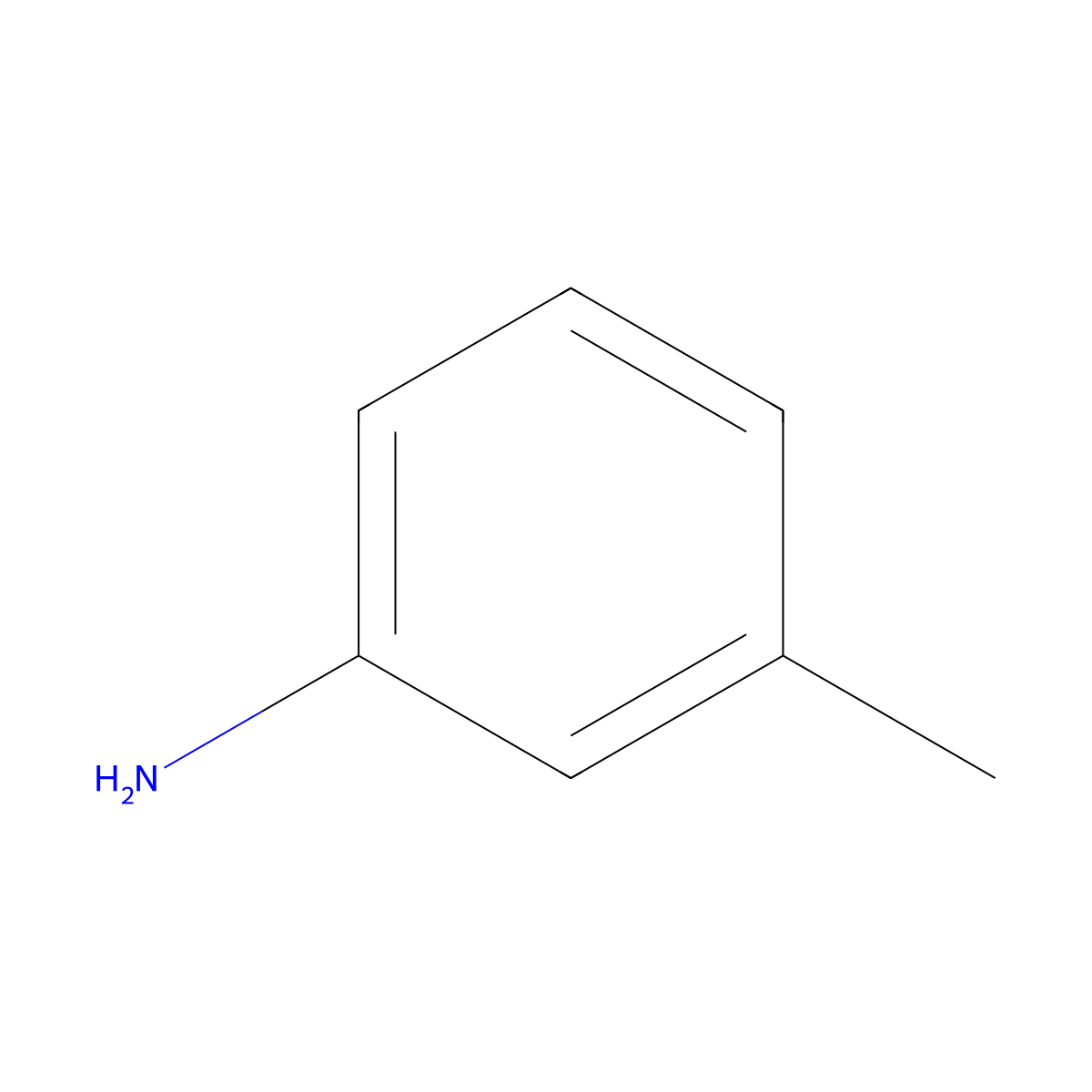 m-Toluidine molecular structure, CAS 108-44-1