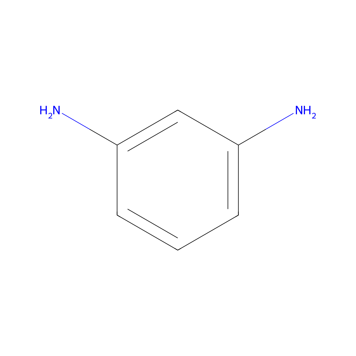 M-Phenylenediamine molecular structure, CAS 108-45-2