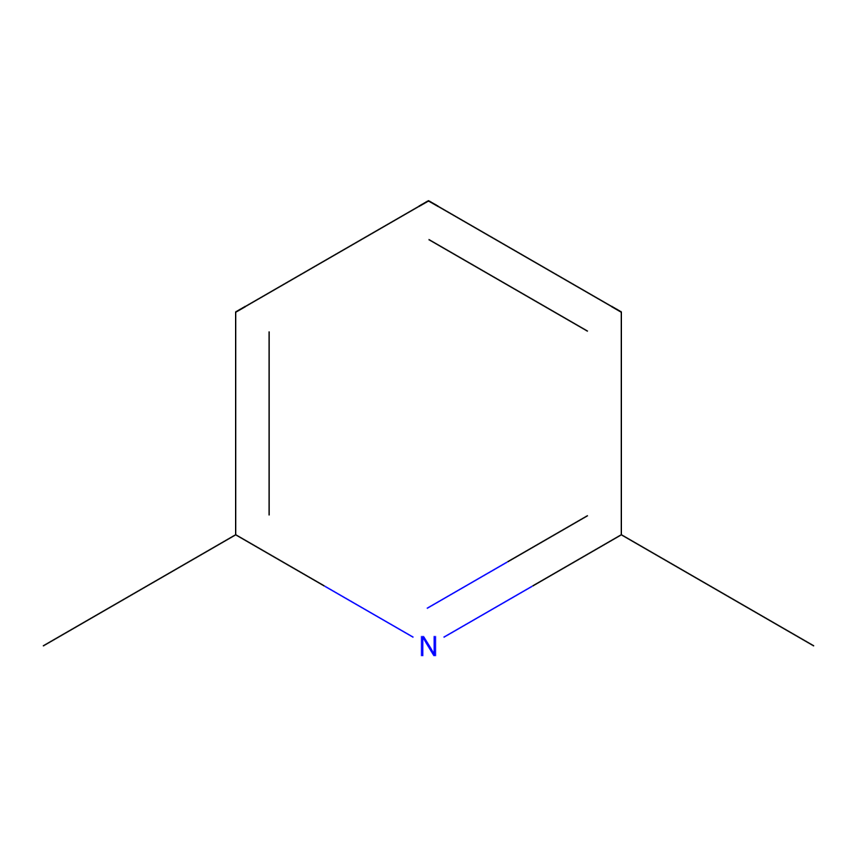 2,6-Lutidine molecular structure, CAS 108-48-5