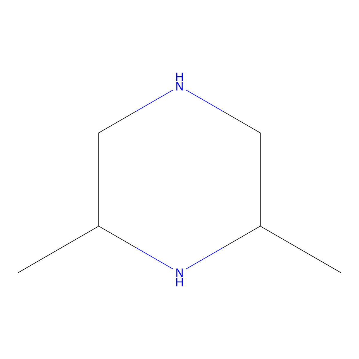 2,6-Dimethylpiperazine molecular structure, CAS 108-49-6