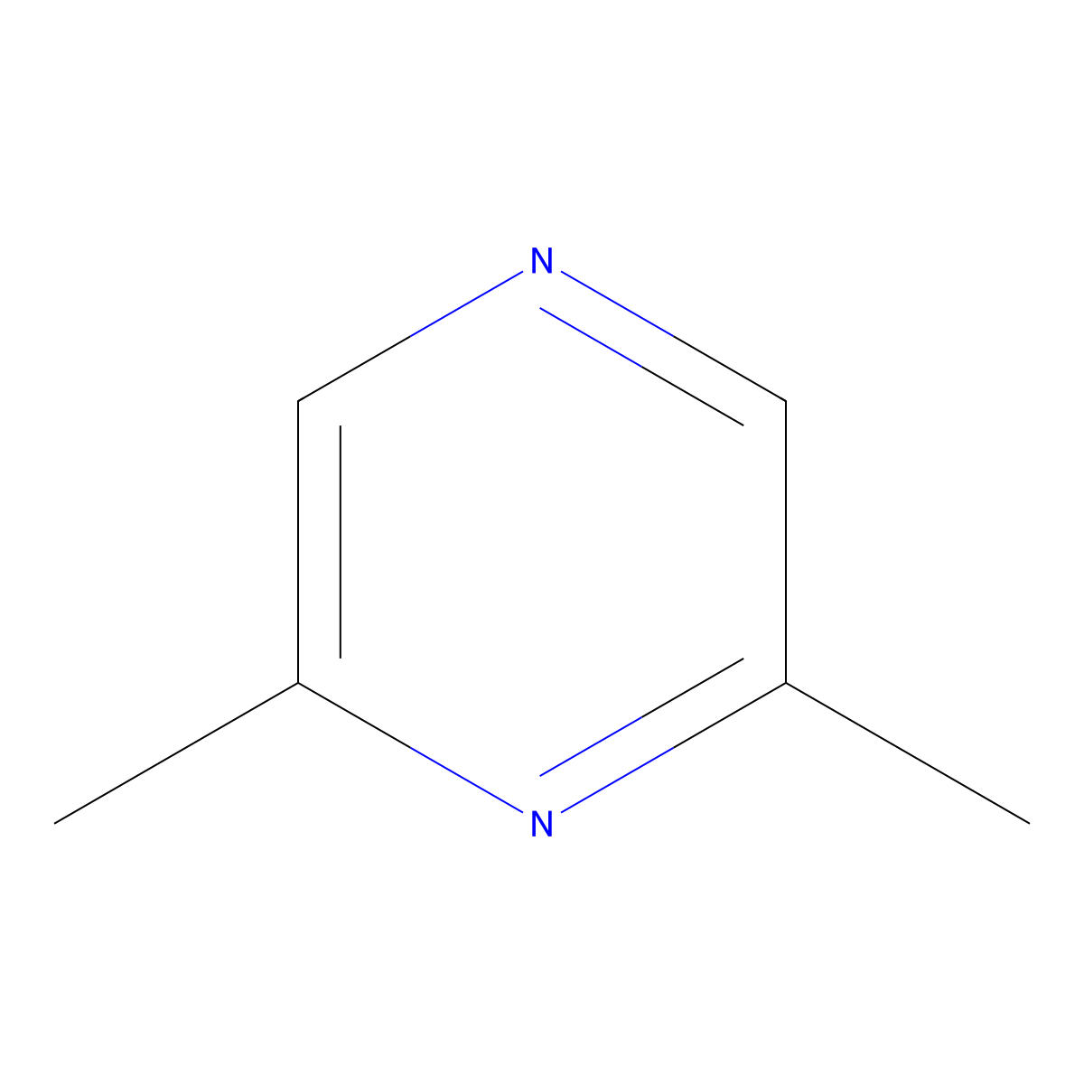 2,6-Dimethylpyrazine molecular structure, CAS 108-50-9