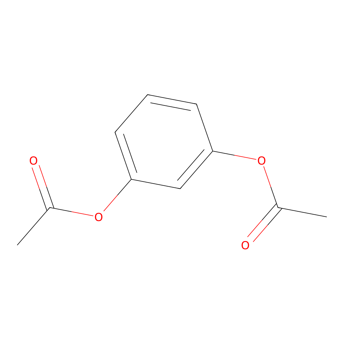 1,3-Diacetoxybenzene molecular structure, CAS 108-58-7