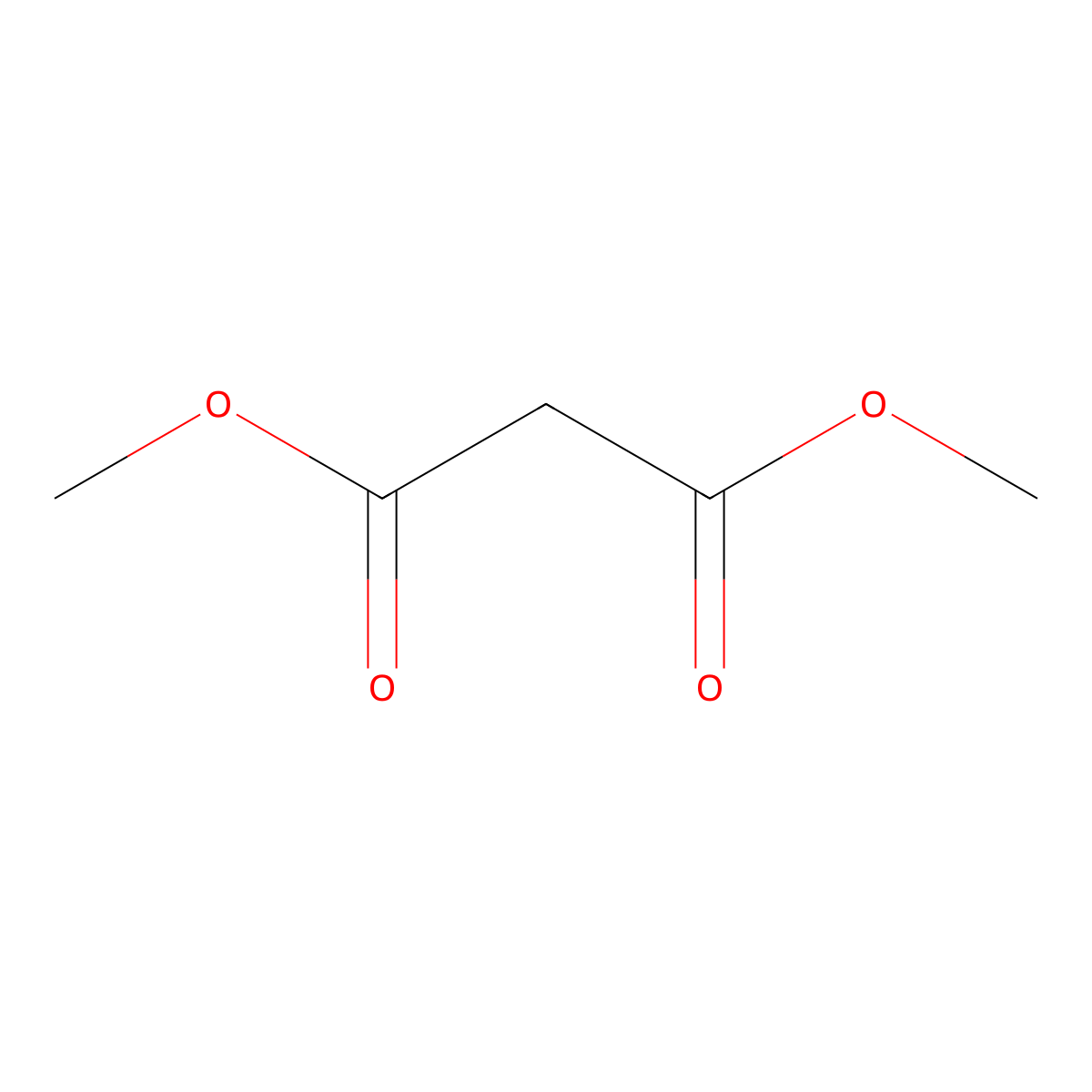 Dimethyl malonate molecular structure, CAS 108-59-8