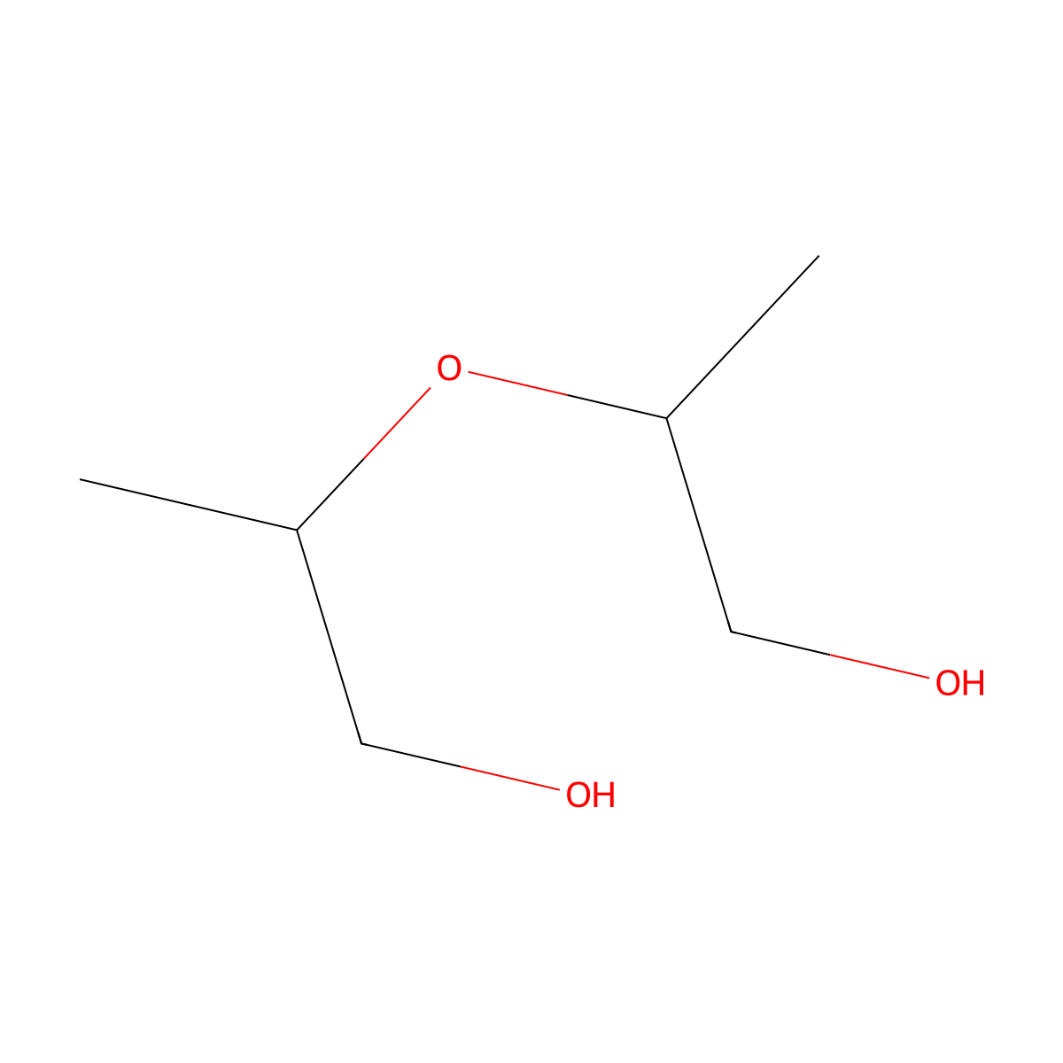 2,2'-Oxydipropanol molecular structure, CAS 108-61-2