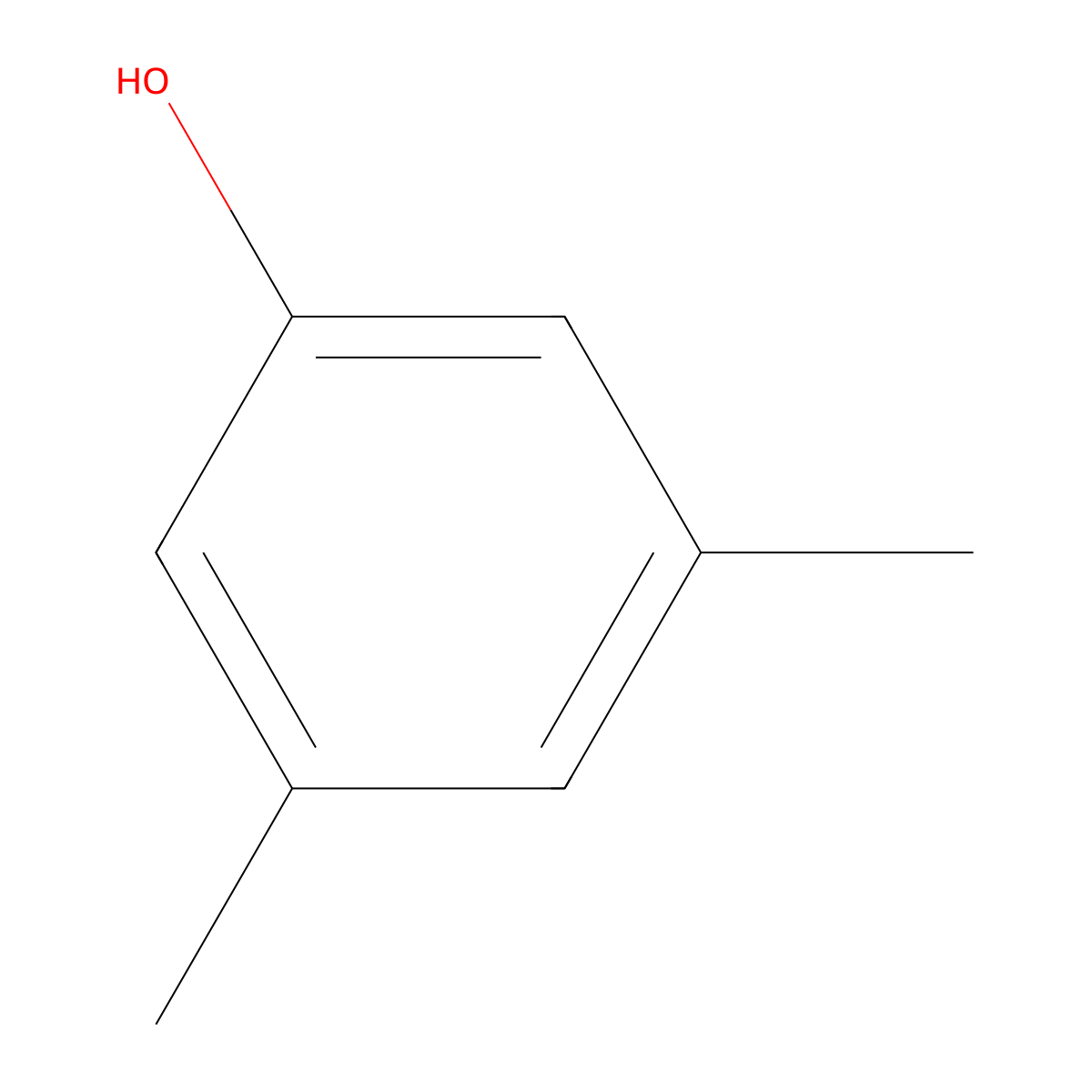 3,5-Dimethylphenol molecular structure, CAS 108-68-9
