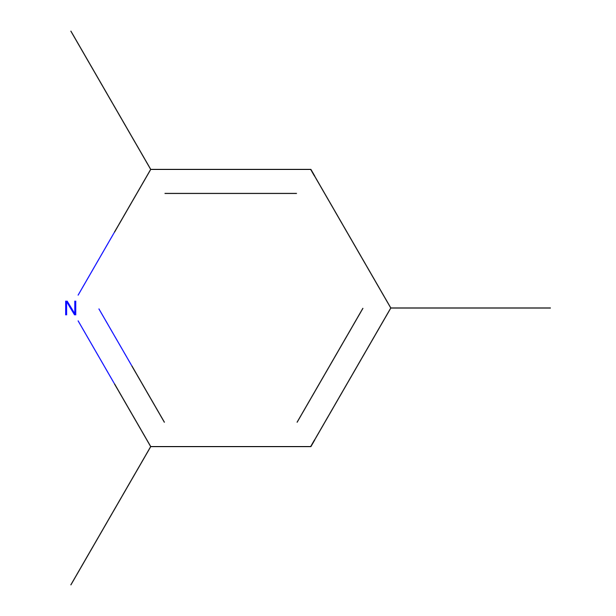2,4,6-Trimethylpyridine molecular structure, CAS 108-75-8