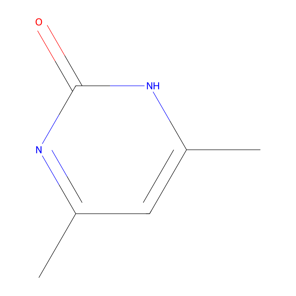 2-Hydroxy-4,6-dimethylpyrimidine molecular structure, CAS 108-79-2