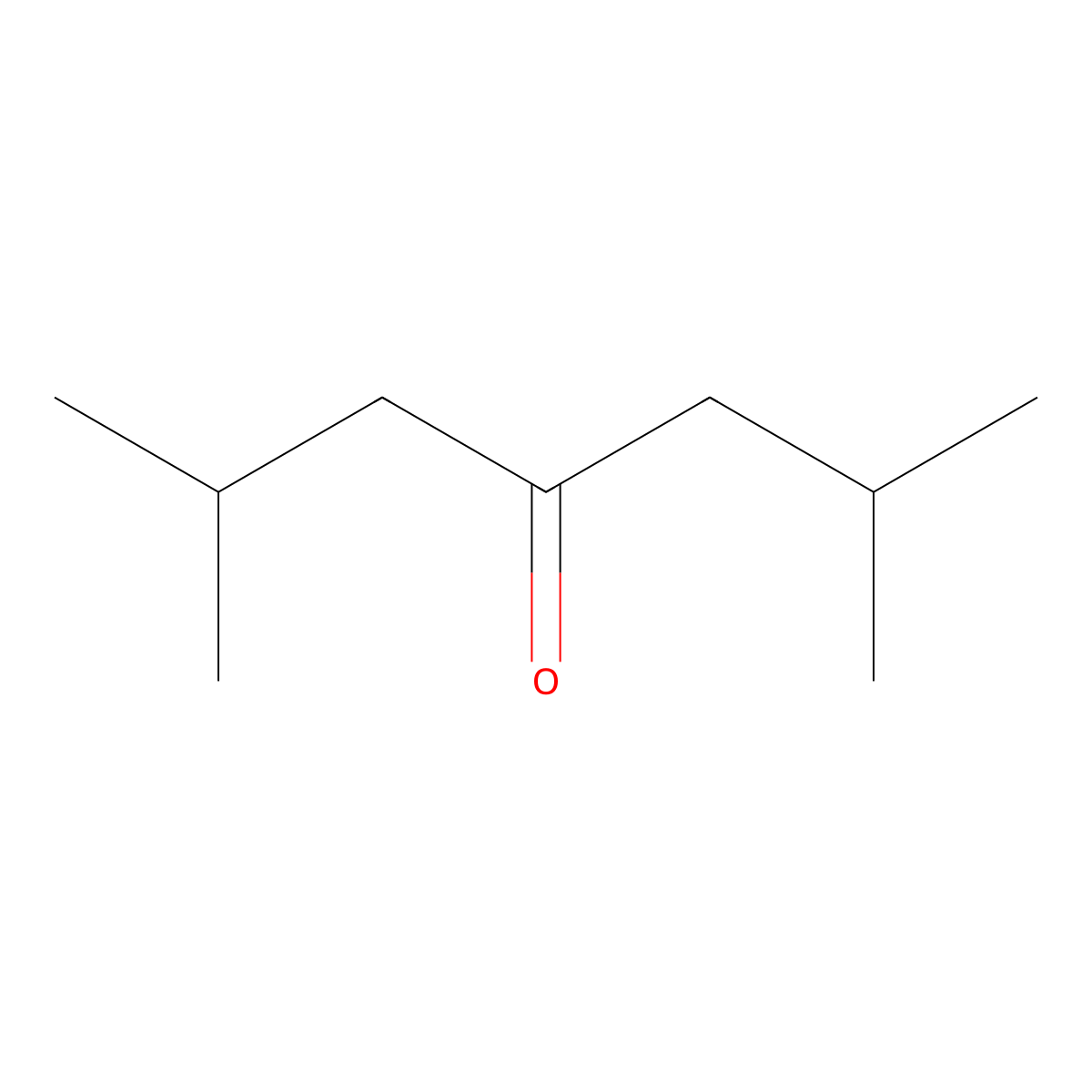 Isobutyl ketone molecular structure, CAS 108-83-8