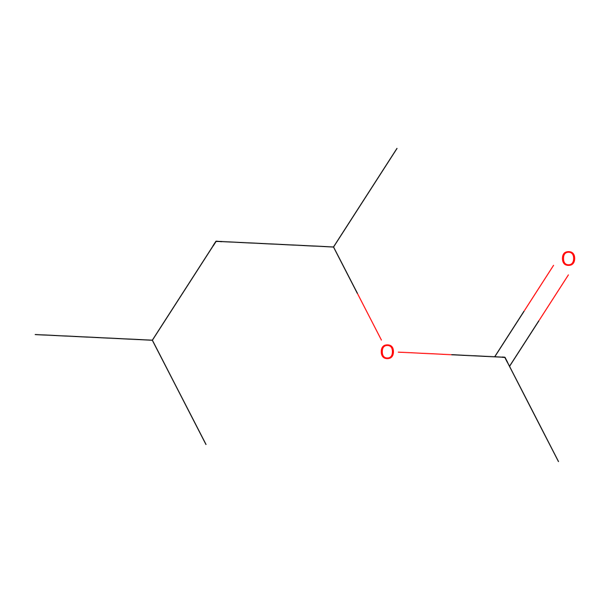 4-Methyl-2-pentyl acetate molecular structure, CAS 108-84-9