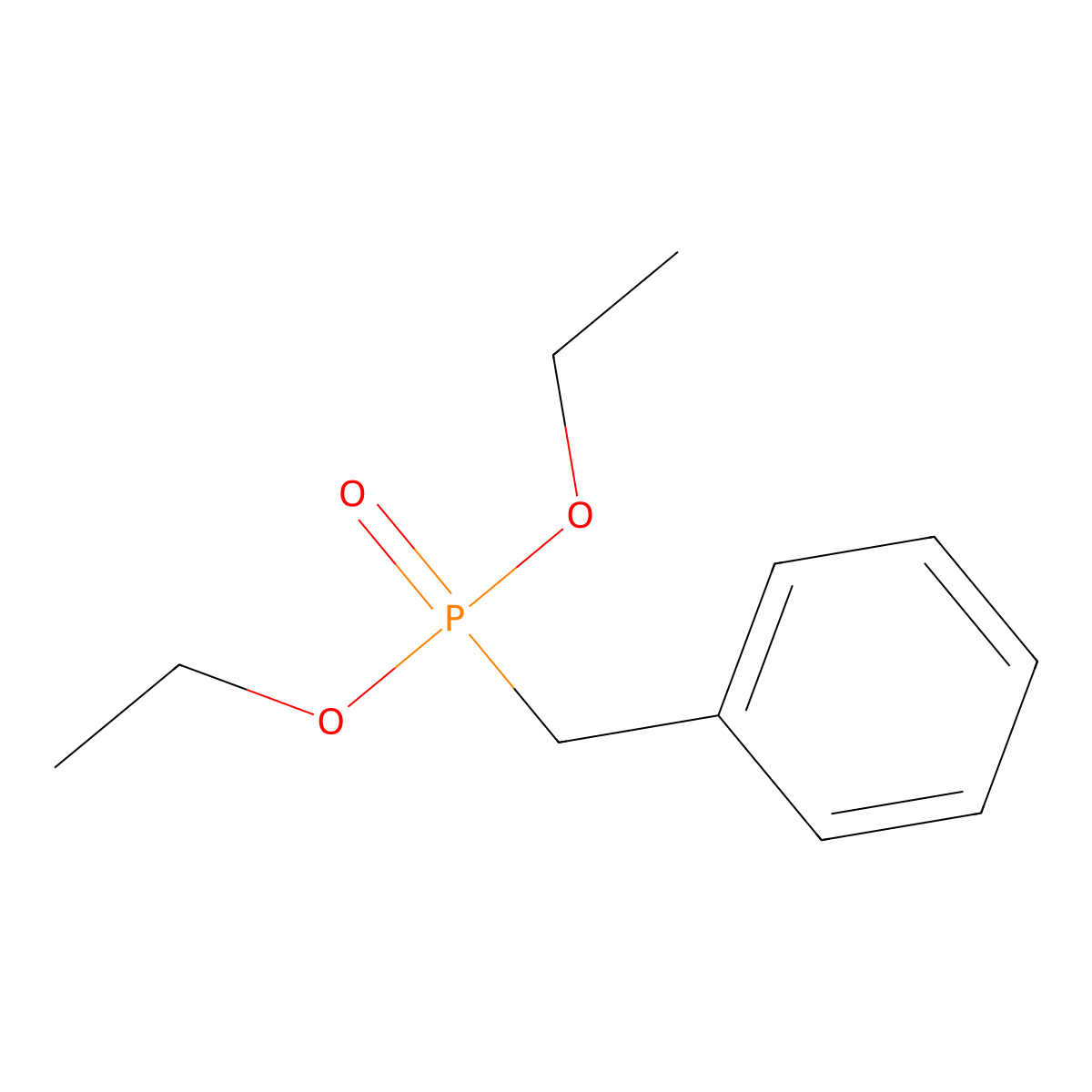 Diethyl benzylphosphonate molecular structure, CAS 1080-32-6