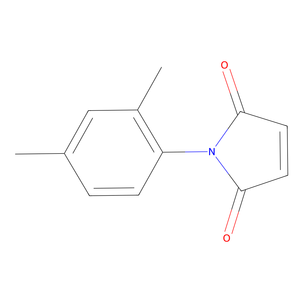 N-(2,4-Xylyl)maleimide molecular structure, CAS 1080-52-0