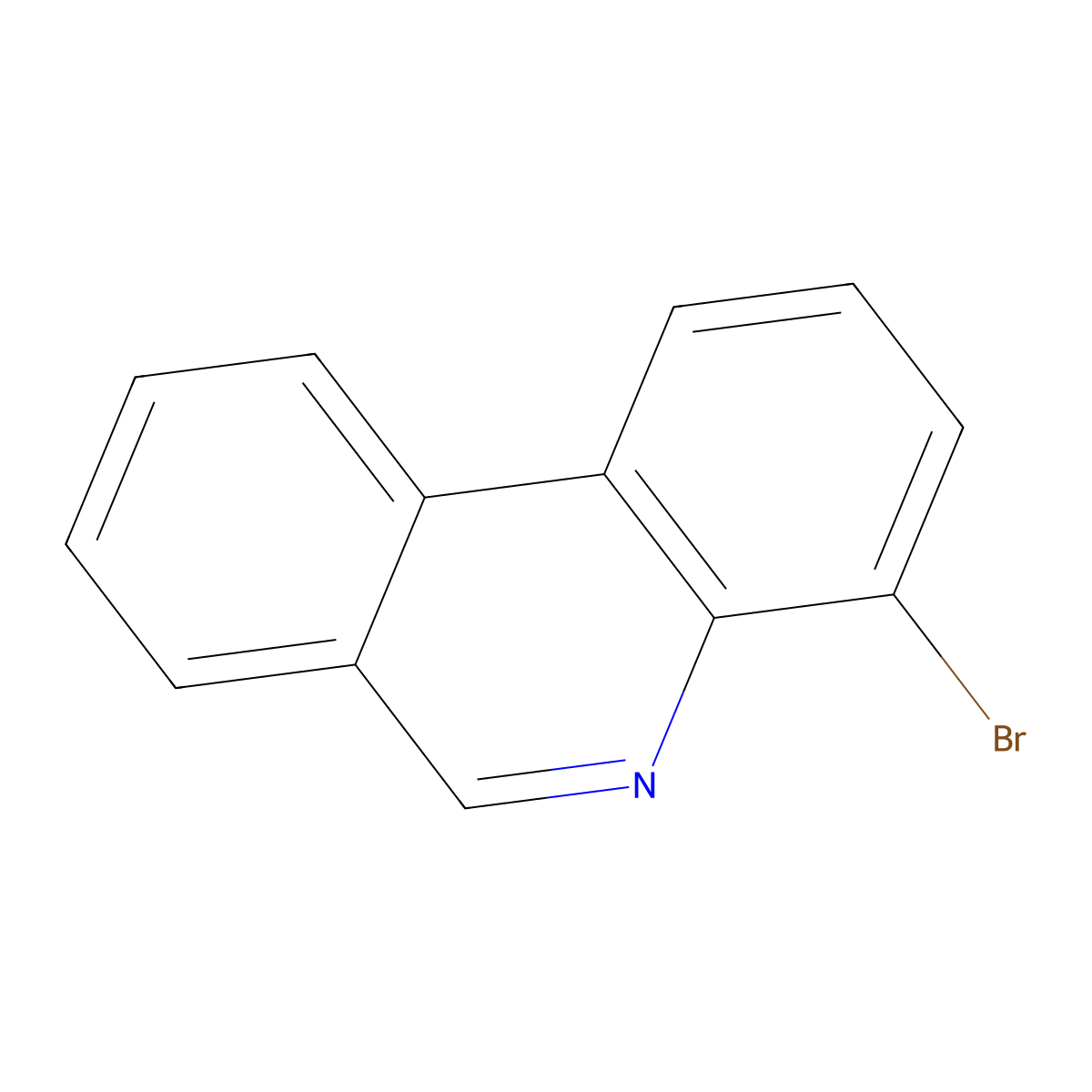 4-Bromophenanthridine molecular structure, CAS 1080-71-3
