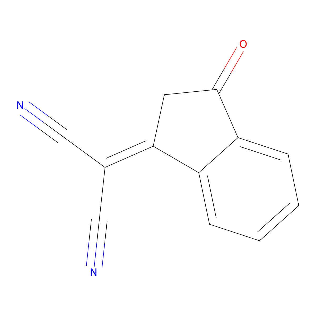 3-(Dicyanomethylidene)indan-1-one molecular structure, CAS 1080-74-6