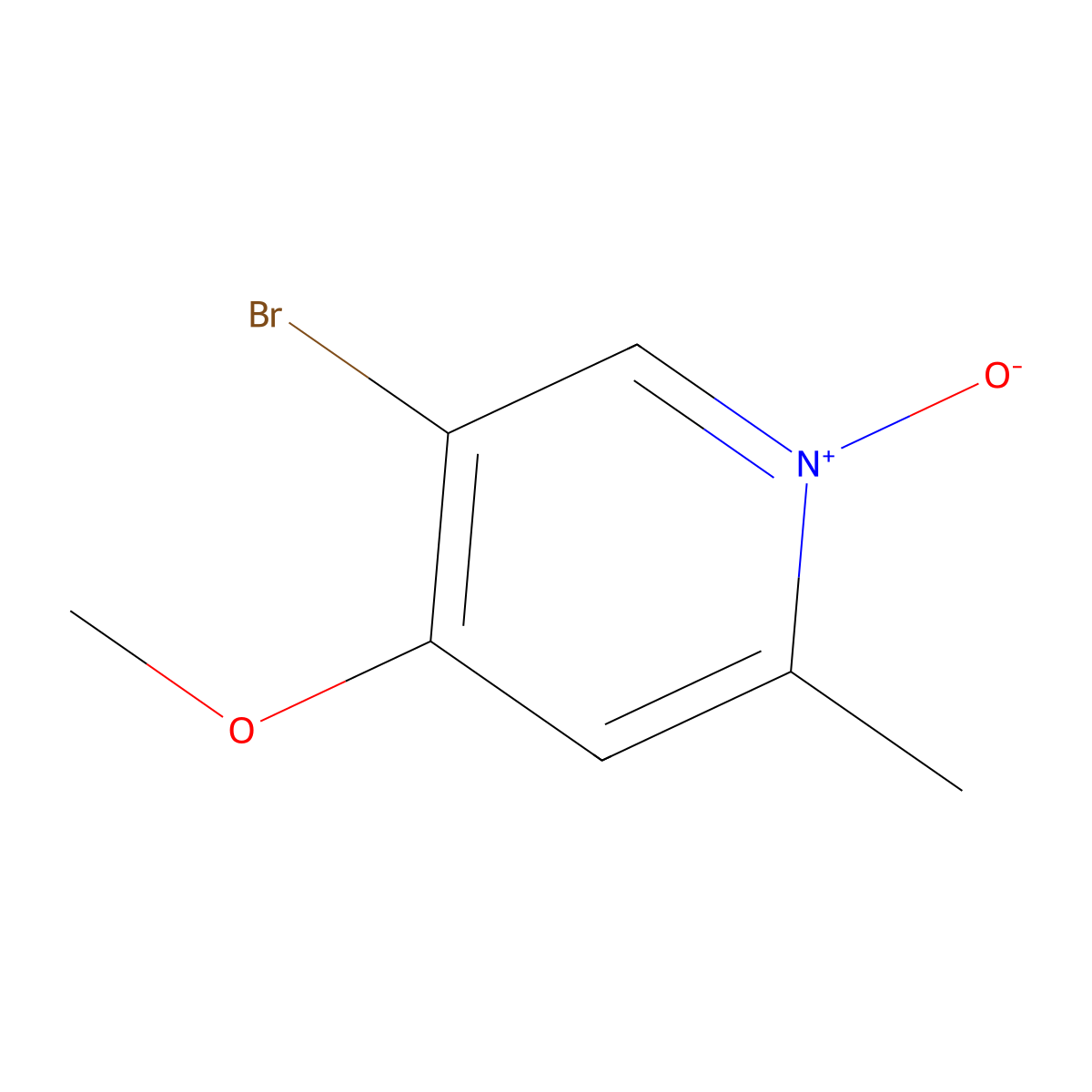 5-Bromo-4-methoxy-2-methylpyridine 1-oxide molecular structure, CAS 108004-86-0