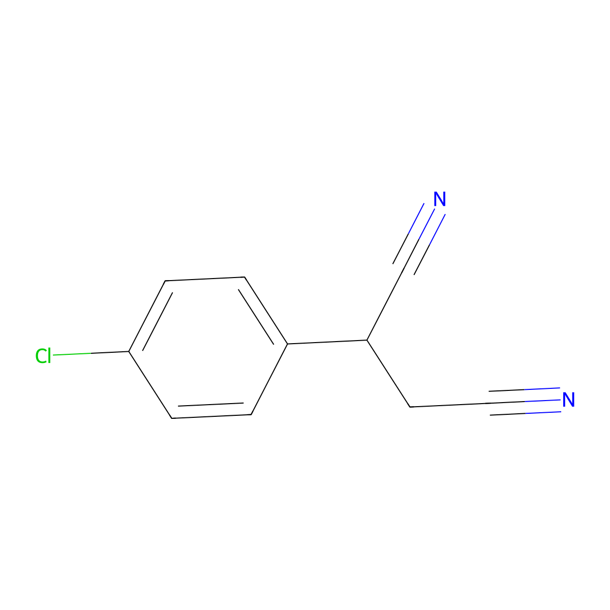 2-(4-Chlorophenyl)succinonitrile molecular structure, CAS 108005-47-6