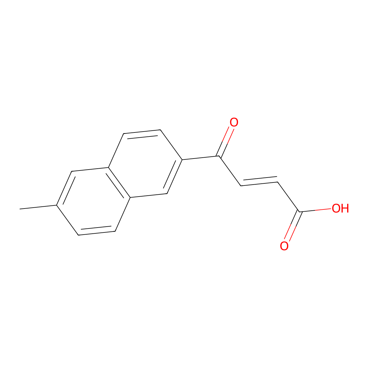 4-(6-Methylnapthalen-2-yl)-4-oxobut-2-enoc acid molecular structure, CAS 108011-98-9