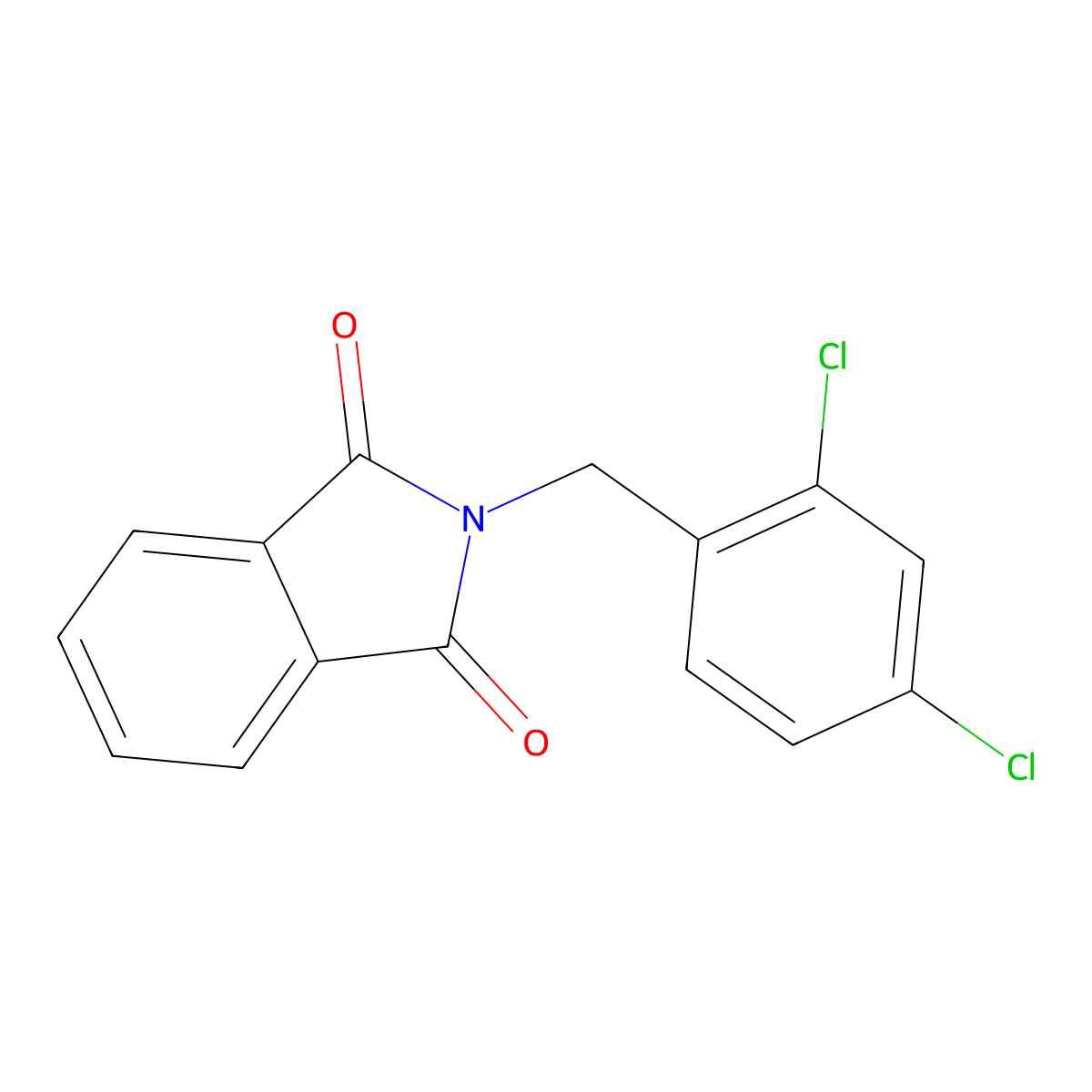2-(2,4-Dichlorobenzyl)isoindoline-1,3-dione molecular structure, CAS 108013-05-4