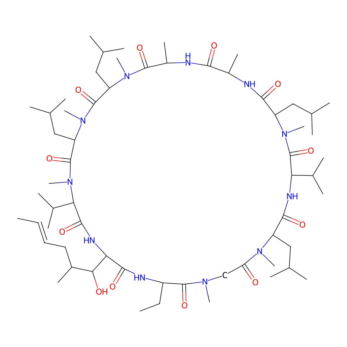 Cyclosporin L molecular structure, CAS 108027-39-0
