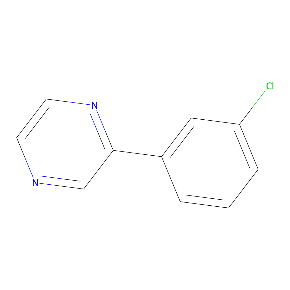 2-(3-Chlorophenyl)pyrazine molecular structure, CAS 108030-82-6
