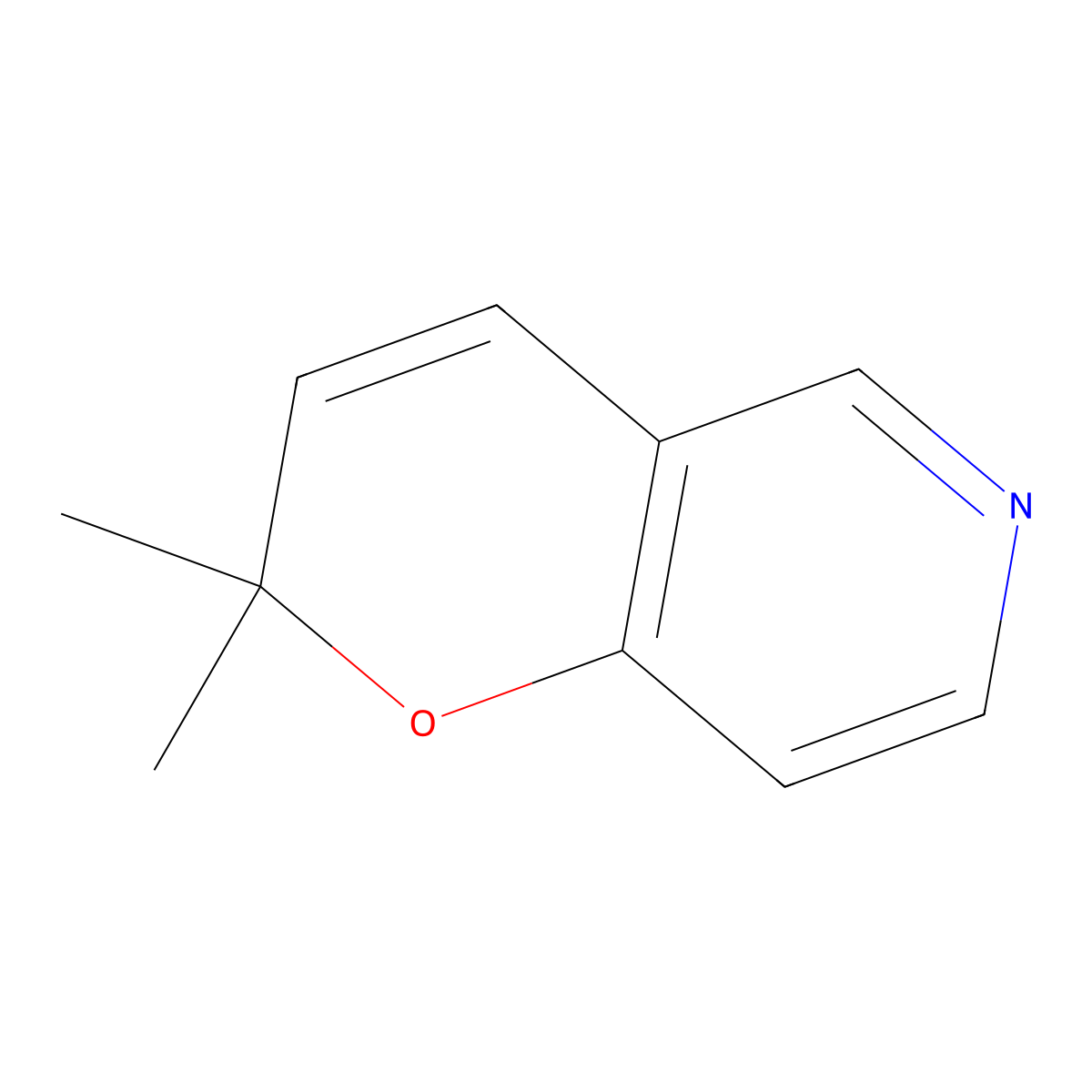 2,2-dimethyl-2H-pyrano[3,2-c]pyridine molecular structure, CAS 108031-09-0