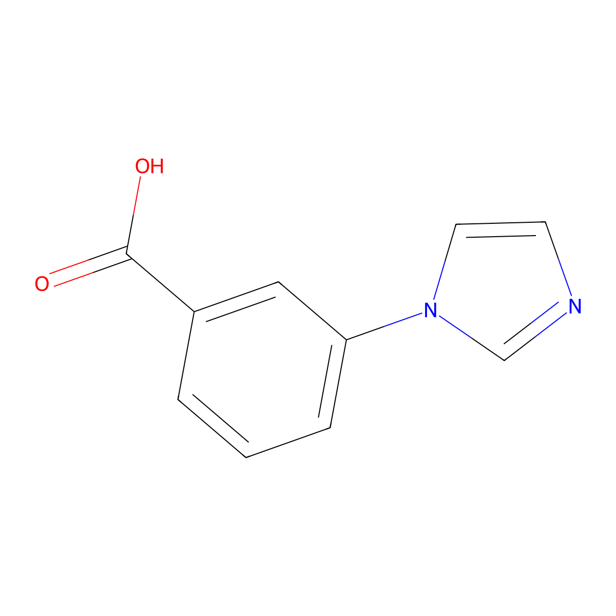 3-(1H-imidazol-1-yl)benzoic acid molecular structure, CAS 108035-47-8