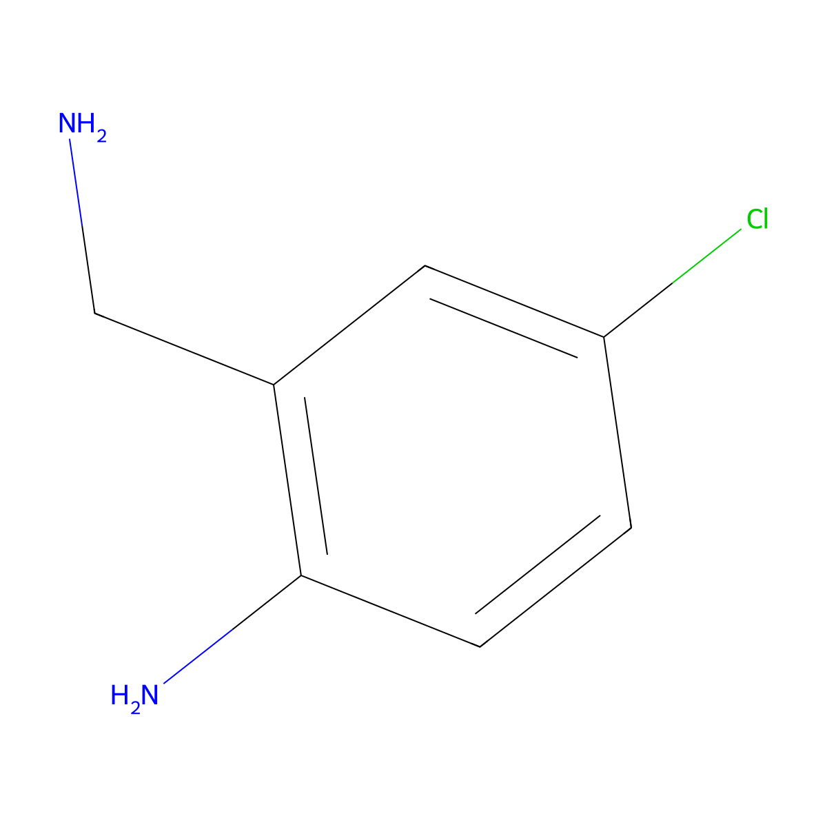 2-(Aminomethyl)-4-chloroaniline molecular structure, CAS 108047-39-8