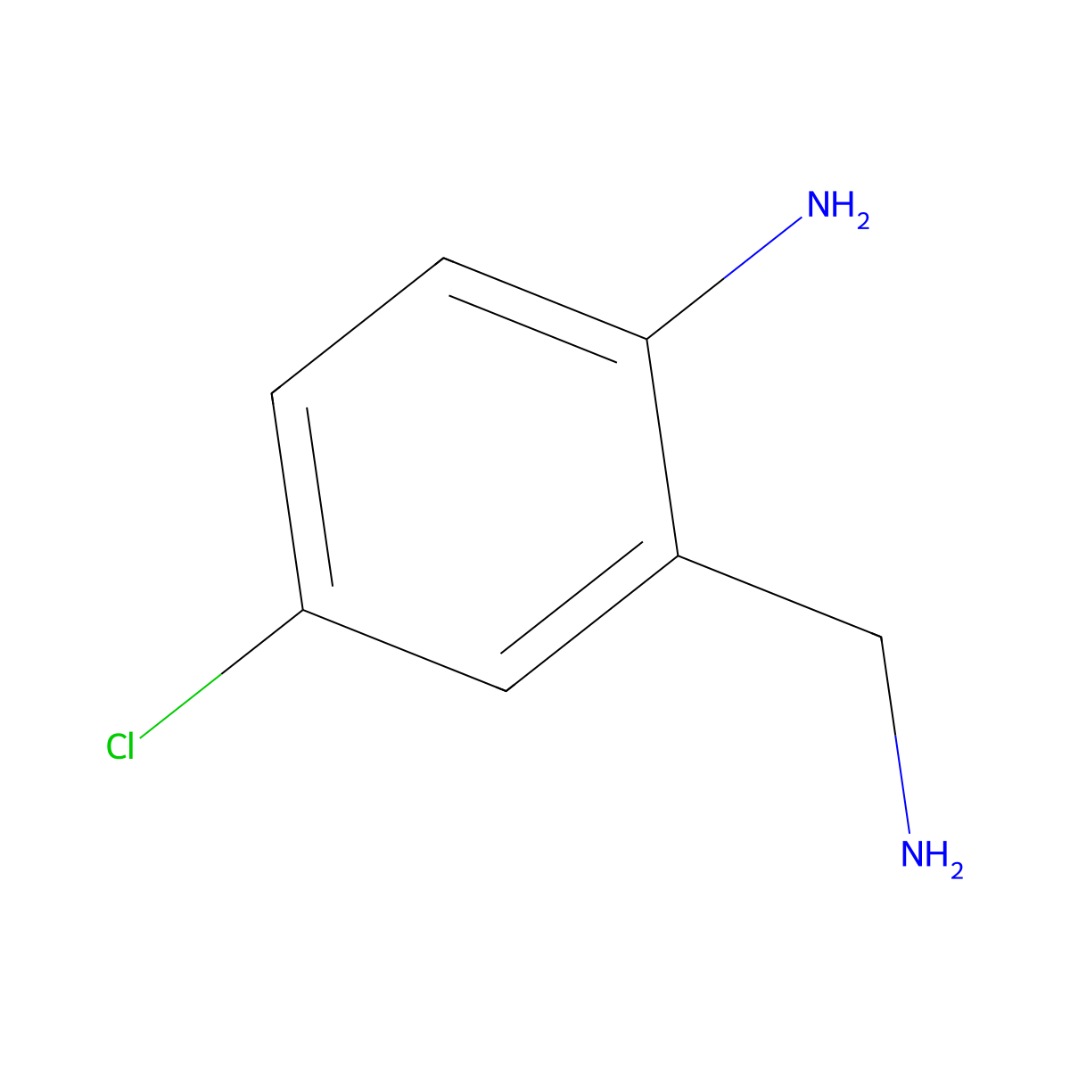 2-(Aminomethyl)-4-chloroaniline molecular structure, CAS 108047-39-8