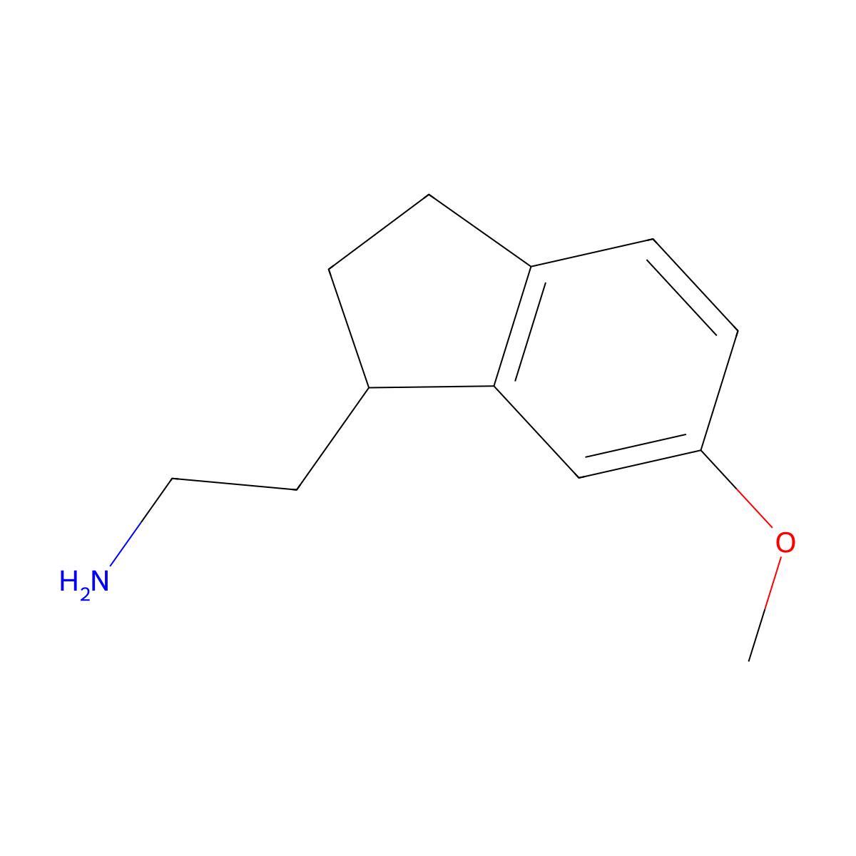 1-(2-Aminoethyl)-6-methoxyindan molecular structure, CAS 108048-37-9