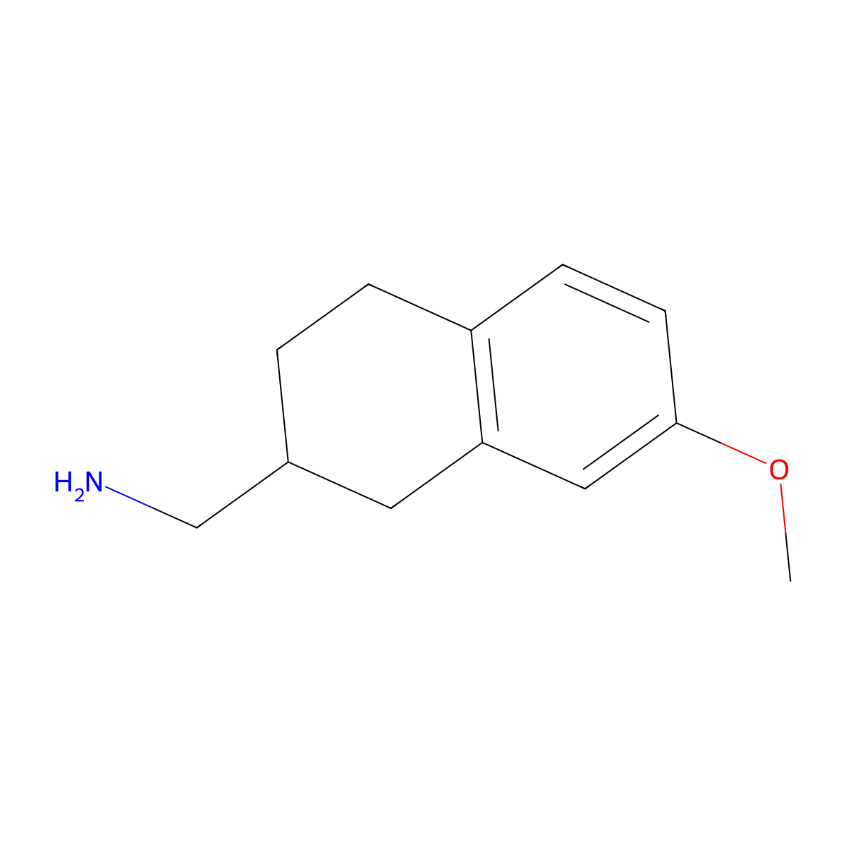 (7-Methoxy-1,2,3,4-tetrahydronaphthalen-2-yl)methanamine molecular structure, CAS 108048-61-9