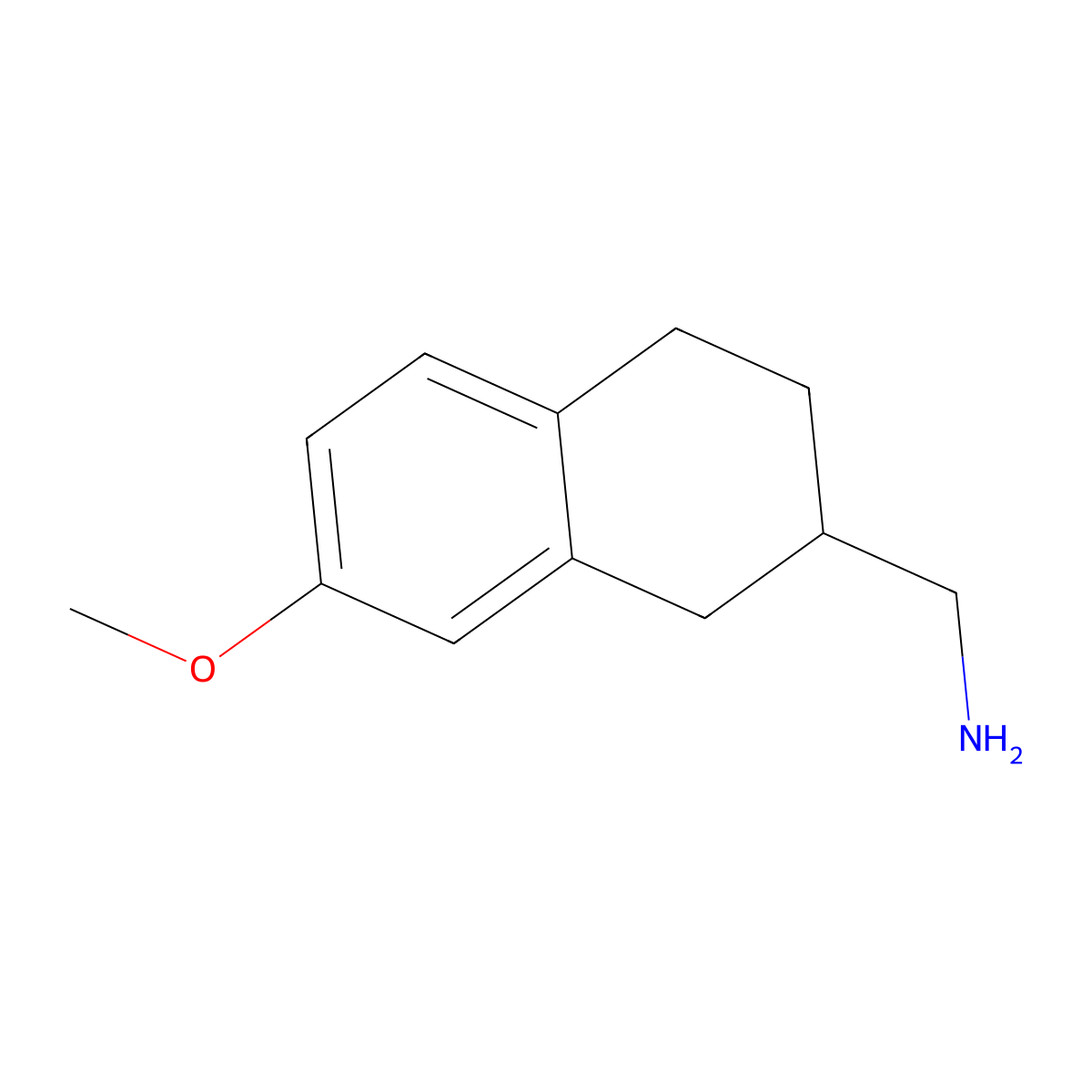 (7-Methoxy-1,2,3,4-tetrahydronaphthalen-2-yl)methanamine molecular structure, CAS 108048-61-9