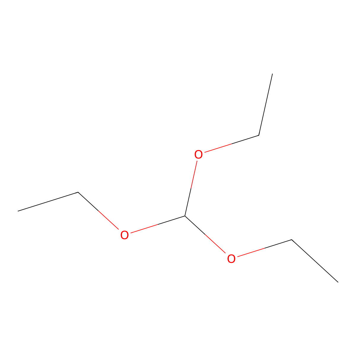 Ethyl orthoformate molecular structure, CAS 108055-42-1