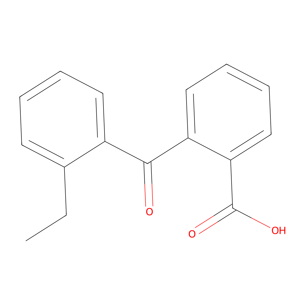 2-(2-Ethylbenzoyl)benzoic acid molecular structure, CAS 108059-85-4