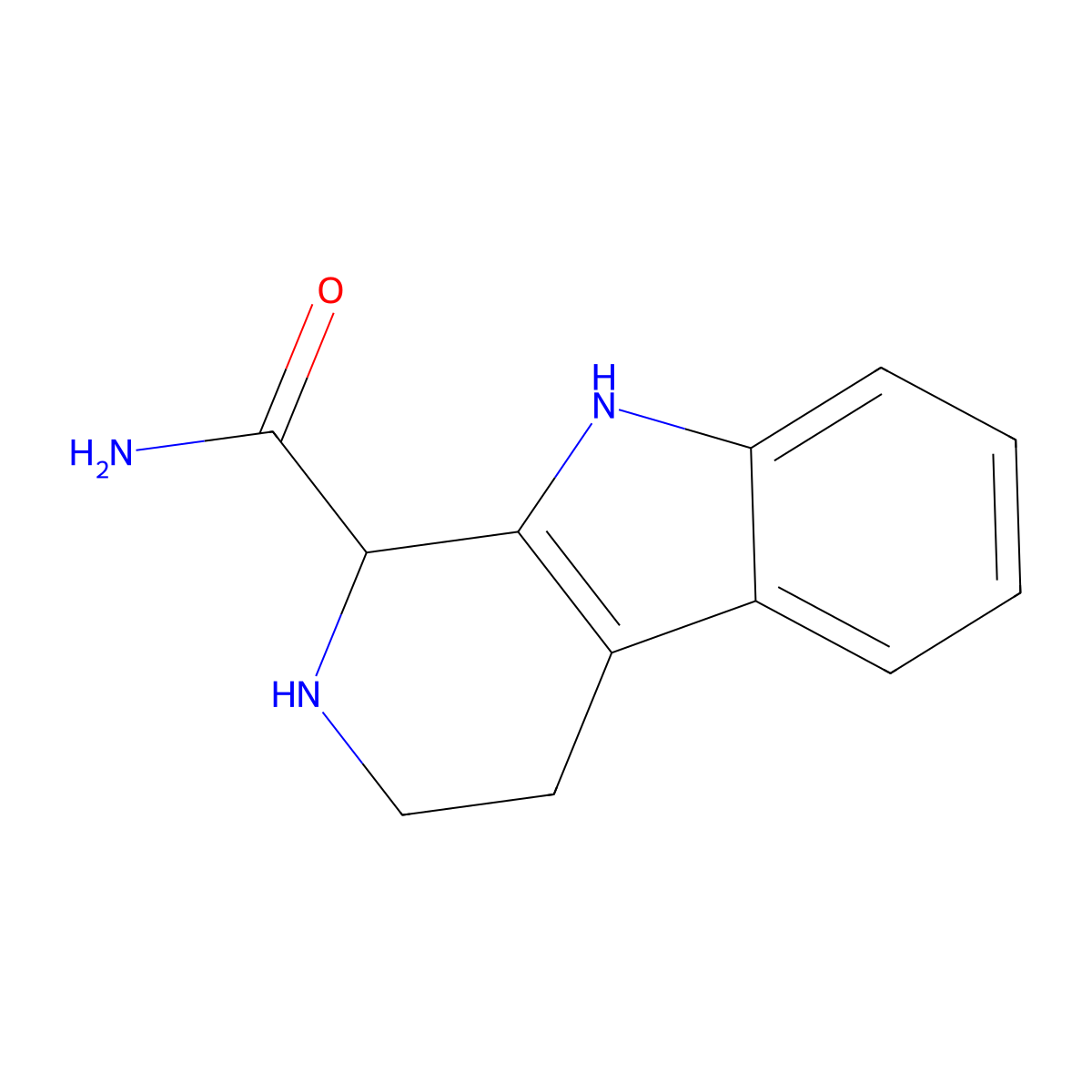 1H-Pyrido[3,4-b]indole-1-carboxamide, 2,3,4,9-tetrahydro- molecular structure, CAS 108061-50-3