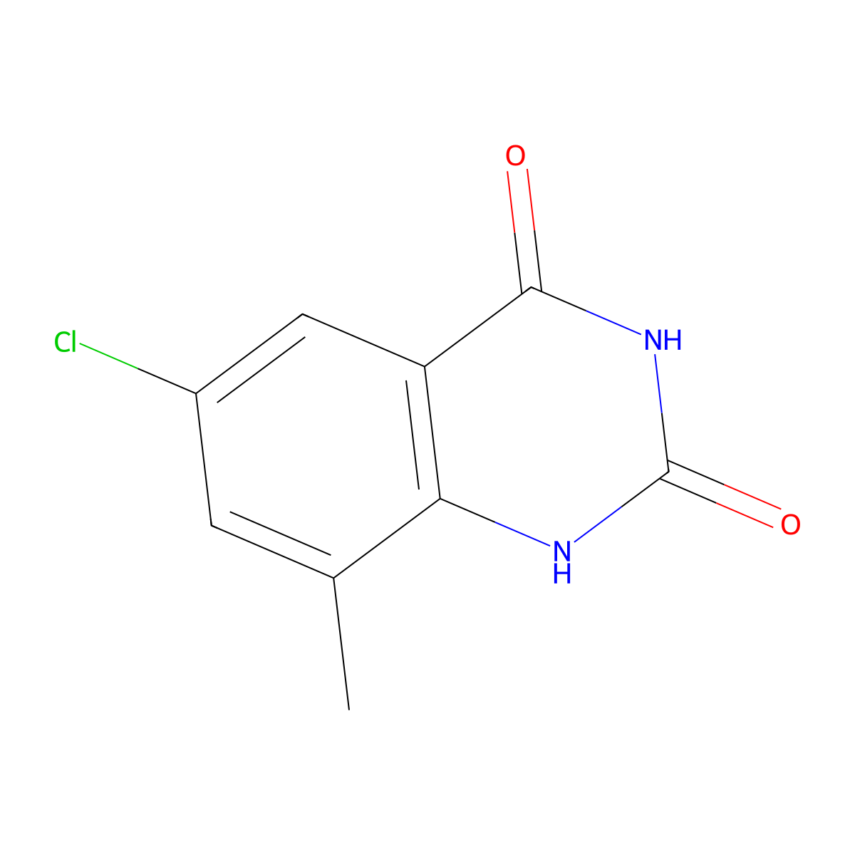 6-Chloro-8-methyl-1,2,3,4-tetrahydroquinazoline-2,4-dione molecular structure, CAS 1080622-94-1