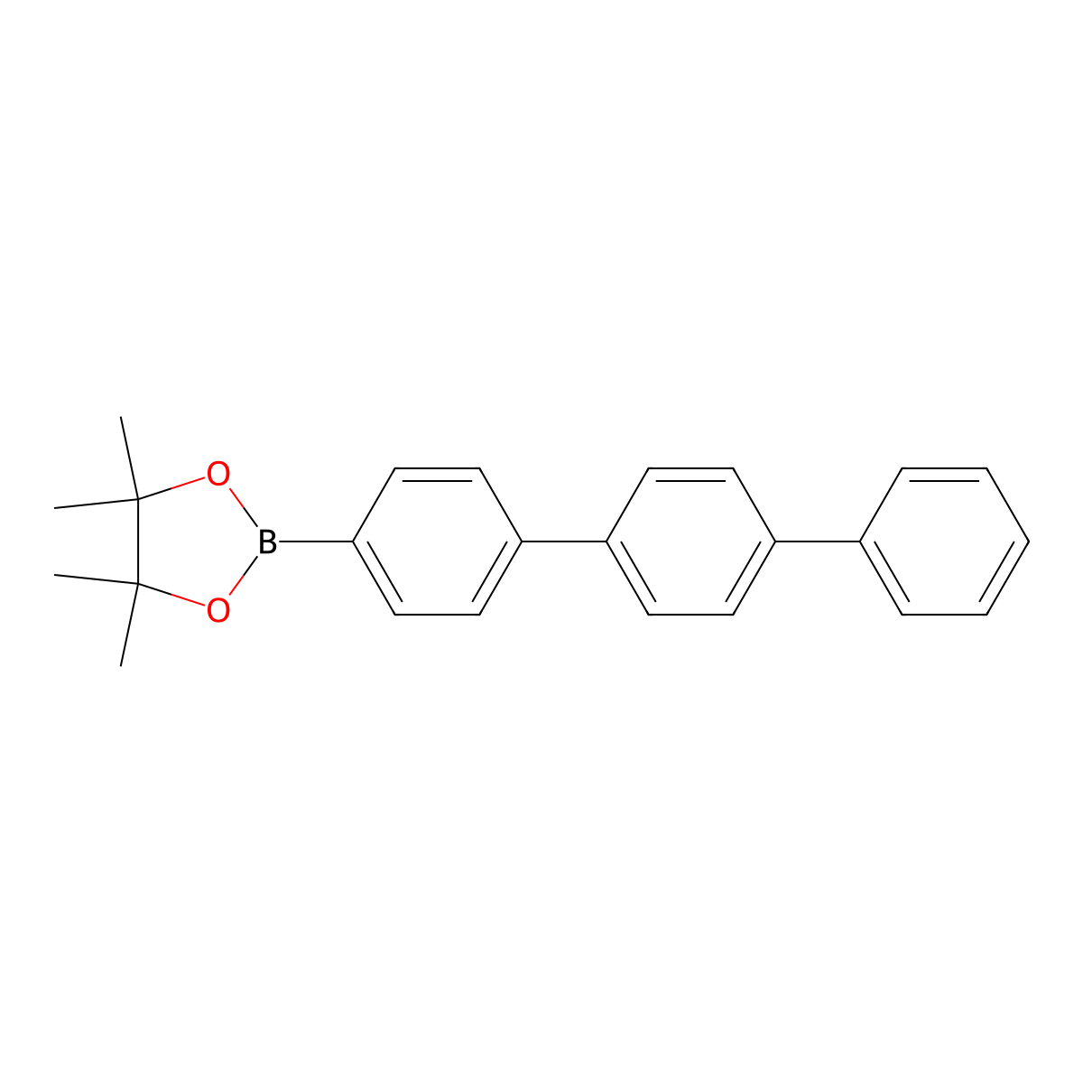 2-([1,1':4',1''-Terphenyl]-4-yl)-4,4,5,5-tetramethyl-1,3,2-dioxaborolane molecular structure, CAS 1080632-76-3
