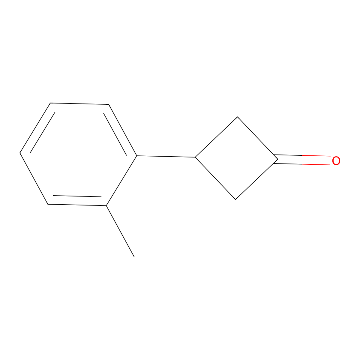 3-(2-Methylphenyl)cyclobutanone molecular structure, CAS 1080636-36-7