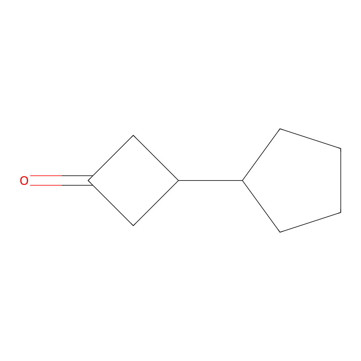 3-Cyclopentylcyclobutan-1-one molecular structure, CAS 1080636-38-9