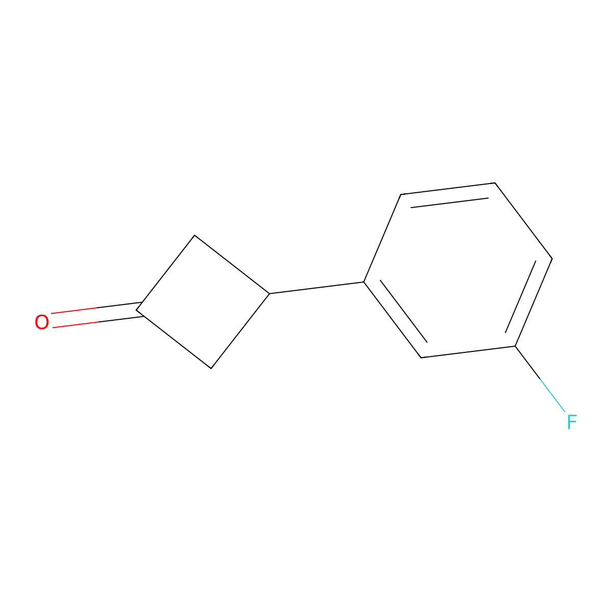 3-(3-Fluorophenyl)cyclobutanone molecular structure, CAS 1080636-45-8