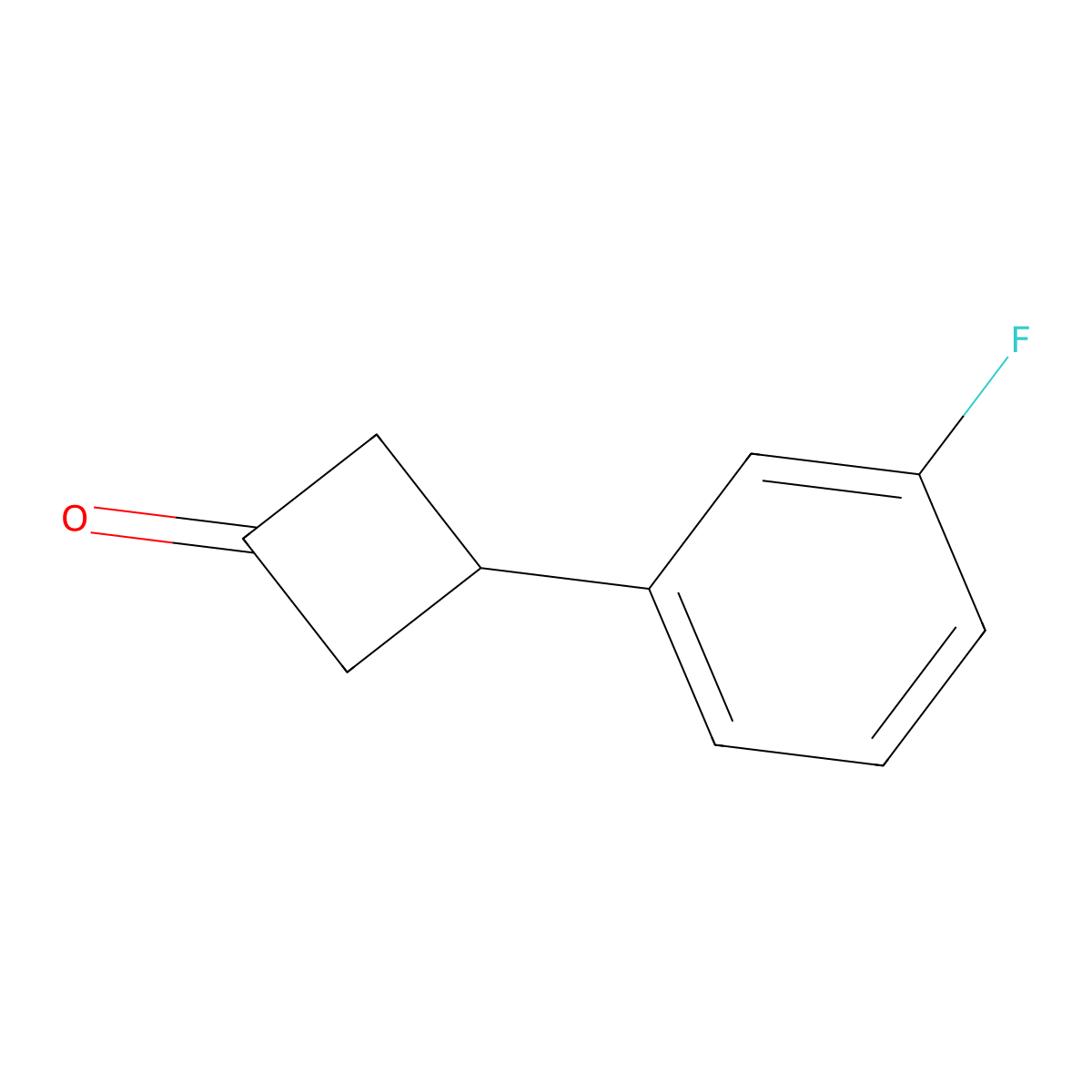 3-(3-Fluorophenyl)cyclobutanone molecular structure, CAS 1080636-45-8