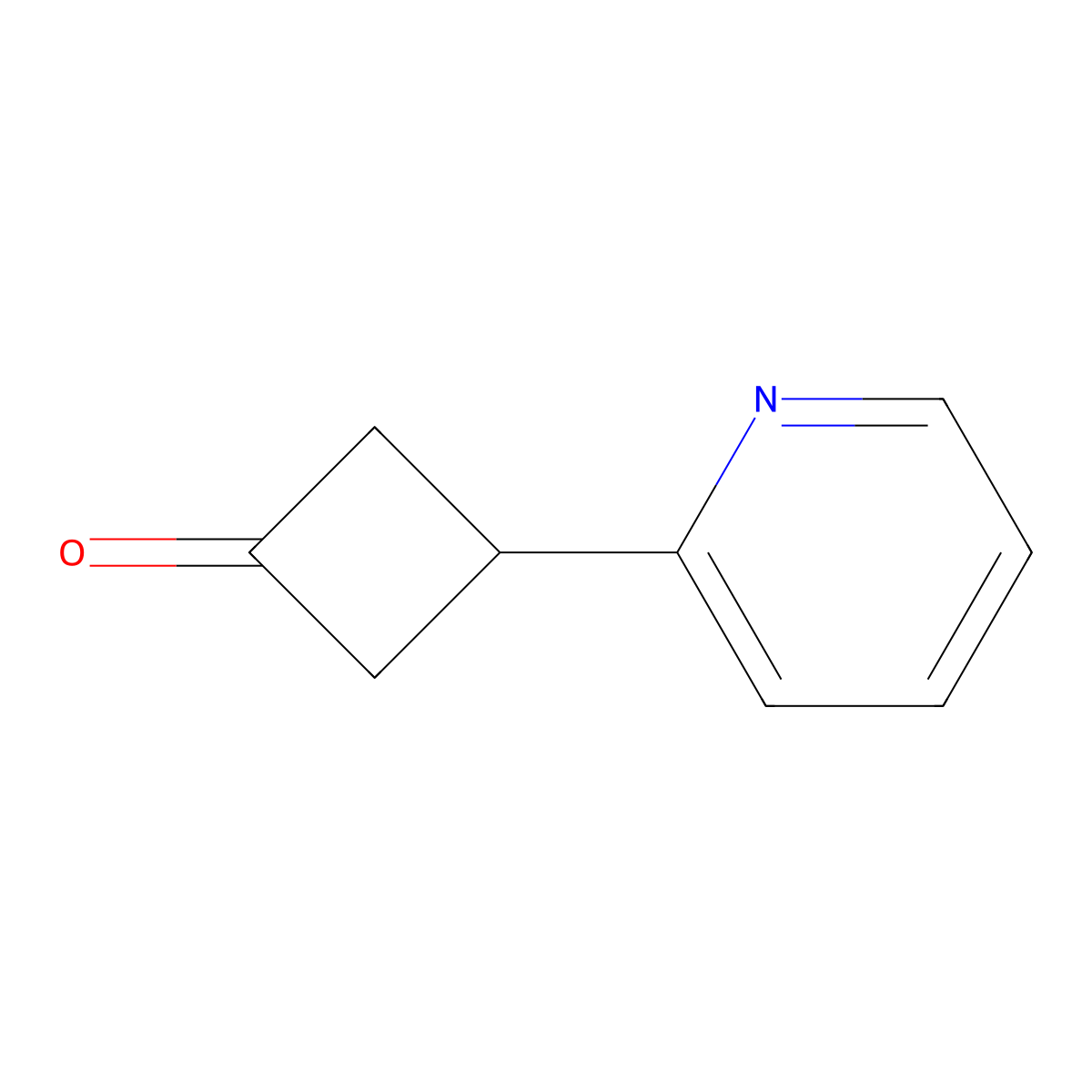 3-(Pyridin-2-yl)cyclobutan-1-one molecular structure, CAS 1080636-50-5