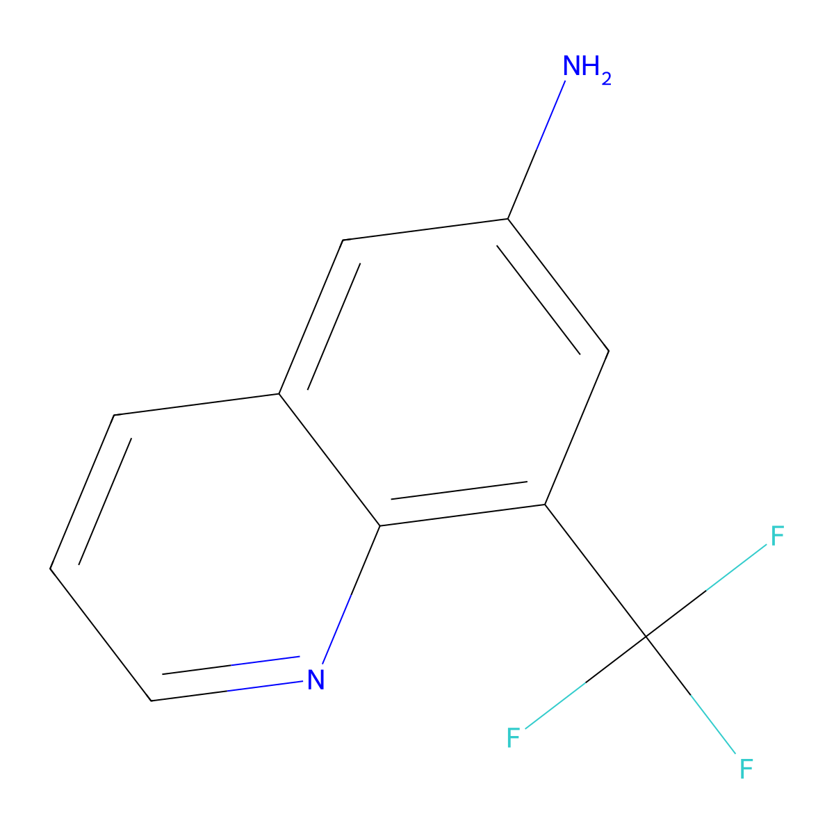 8-(Trifluoromethyl)quinolin-6-amine molecular structure, CAS 1080640-91-0