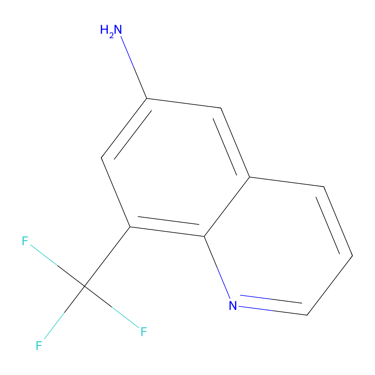 8-(Trifluoromethyl)quinolin-6-amine molecular structure, CAS 1080640-91-0