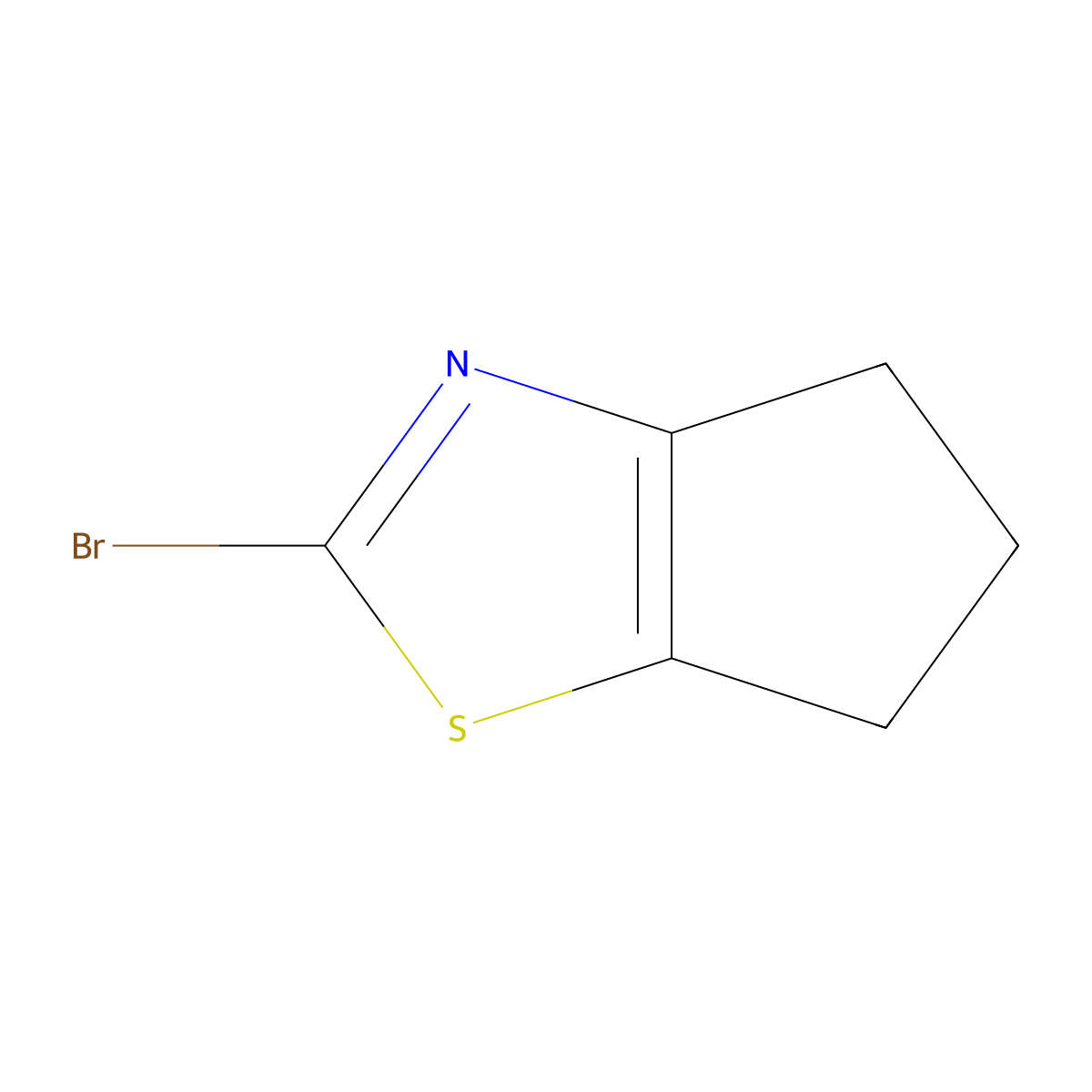 2-bromo-4H,5H,6H-cyclopenta[d][1,3]thiazole molecular structure, CAS 1080642-17-6